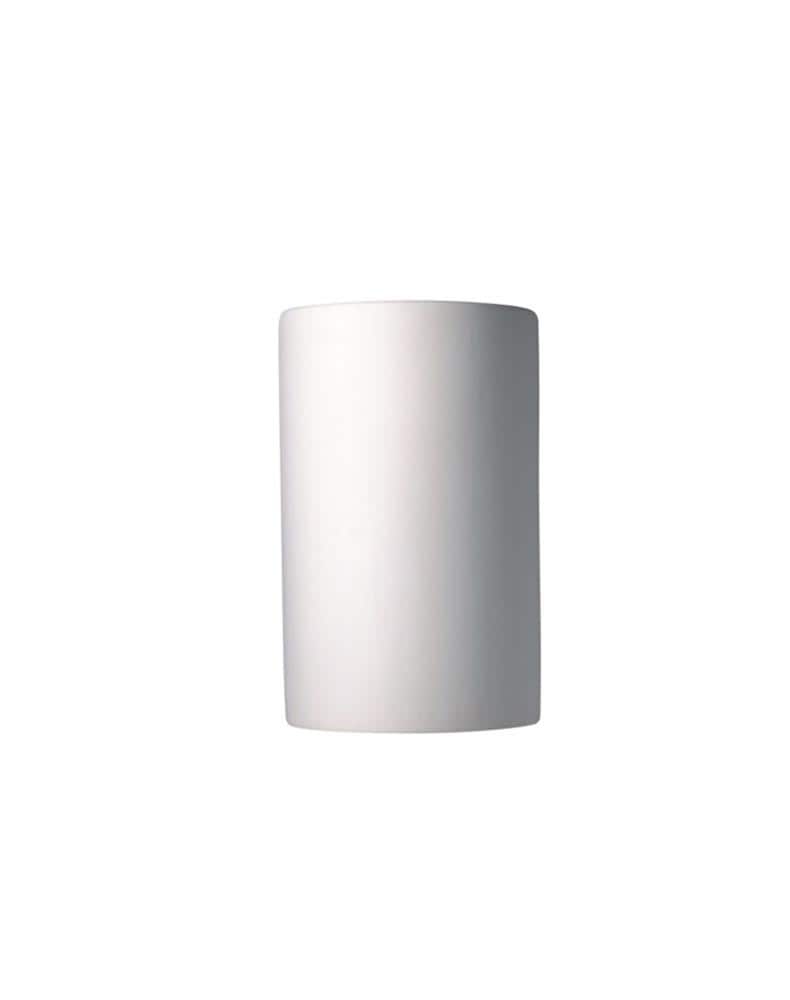 Justice Design Group CER-1260W-BIS Ambiance 1 -Light 12.5-in H White Hardwired Outdoor Wall Light