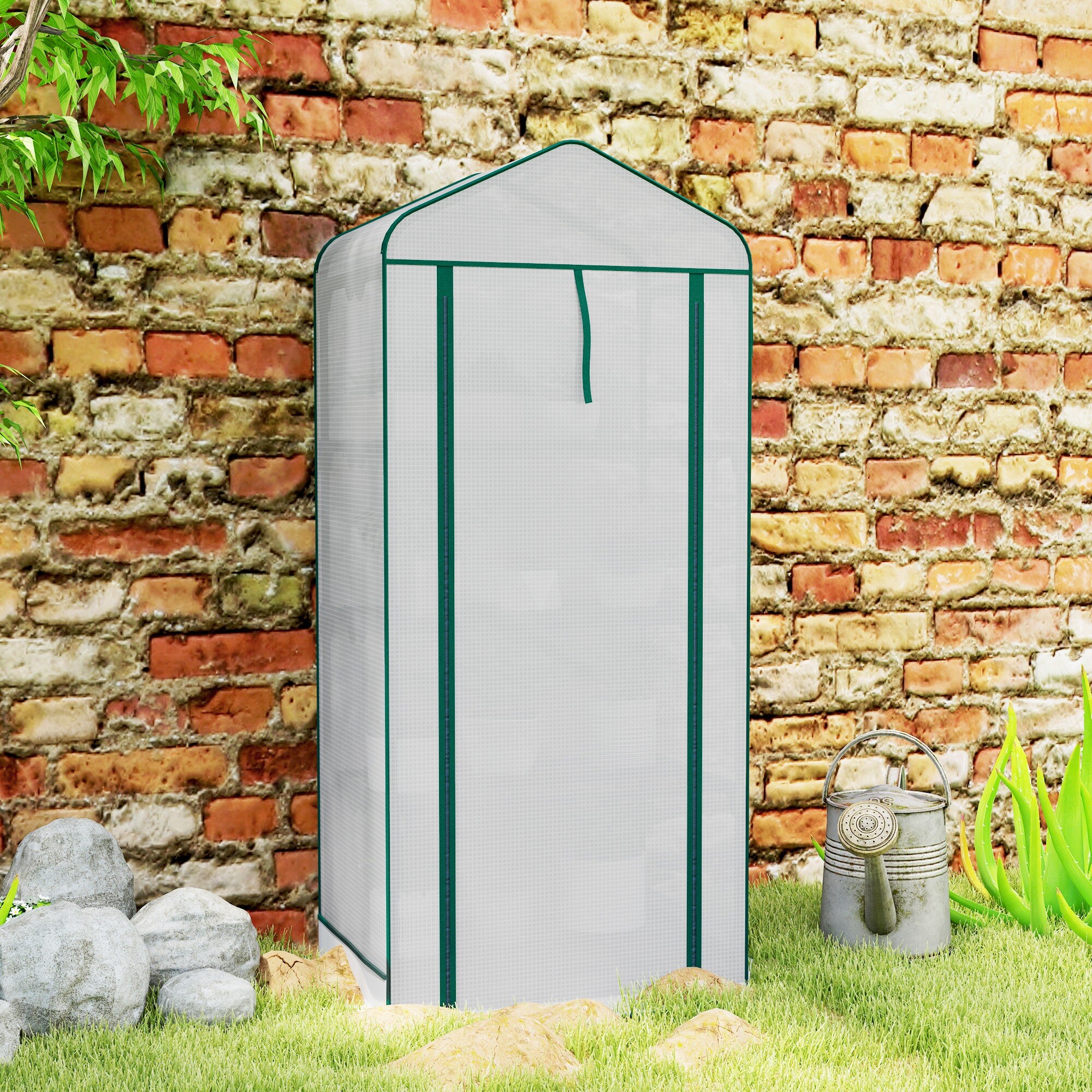 Outsunny 84H-192V00WT greenhouses - View #6