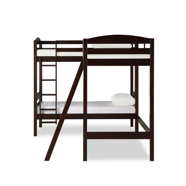 Dhp Clearwater Espresso L Bunk Bed, L Shaped Triple Bunk Bed Plans Free Pdf