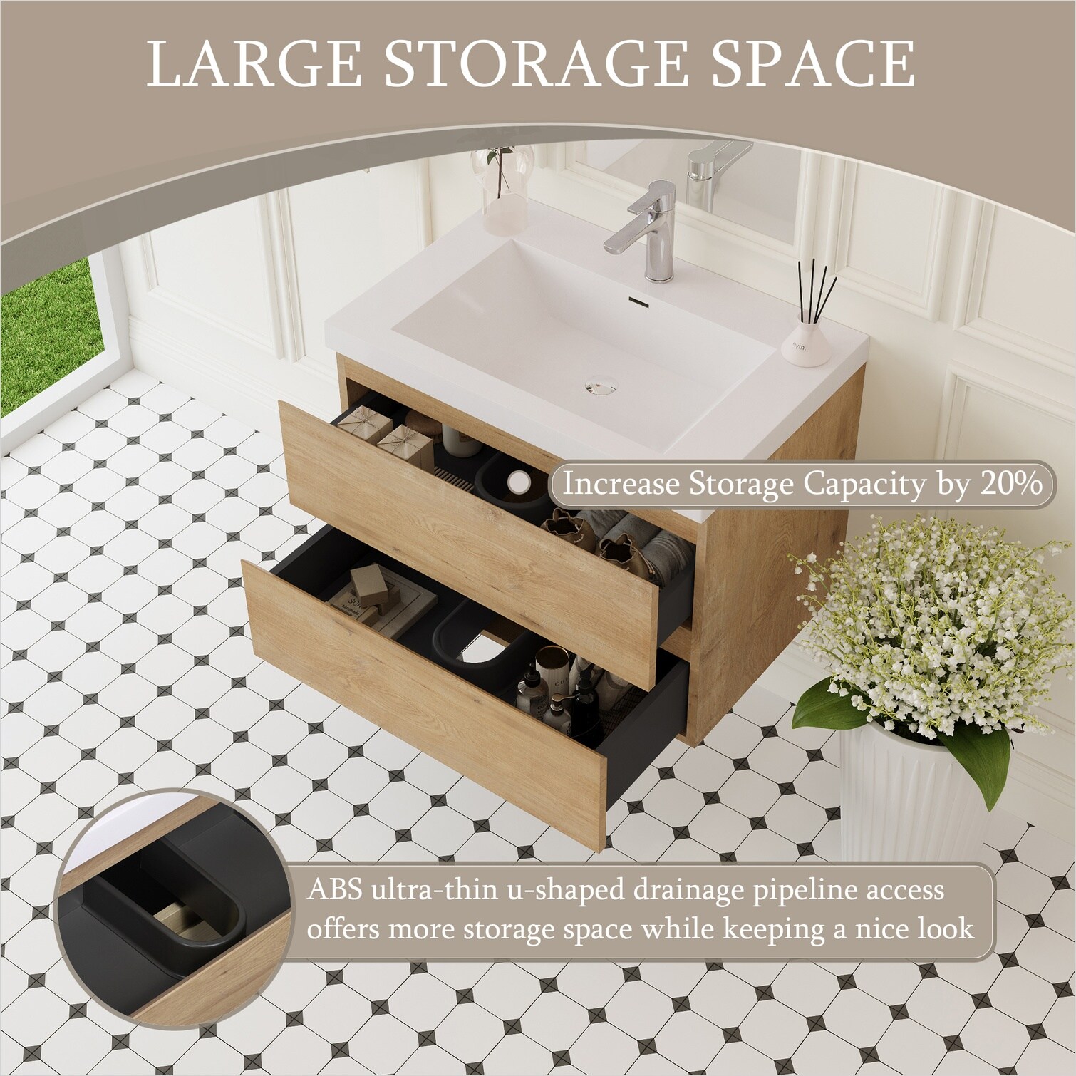 SunJet PGZ608GQUX7Q Bath-Vanity-Combo - View #3