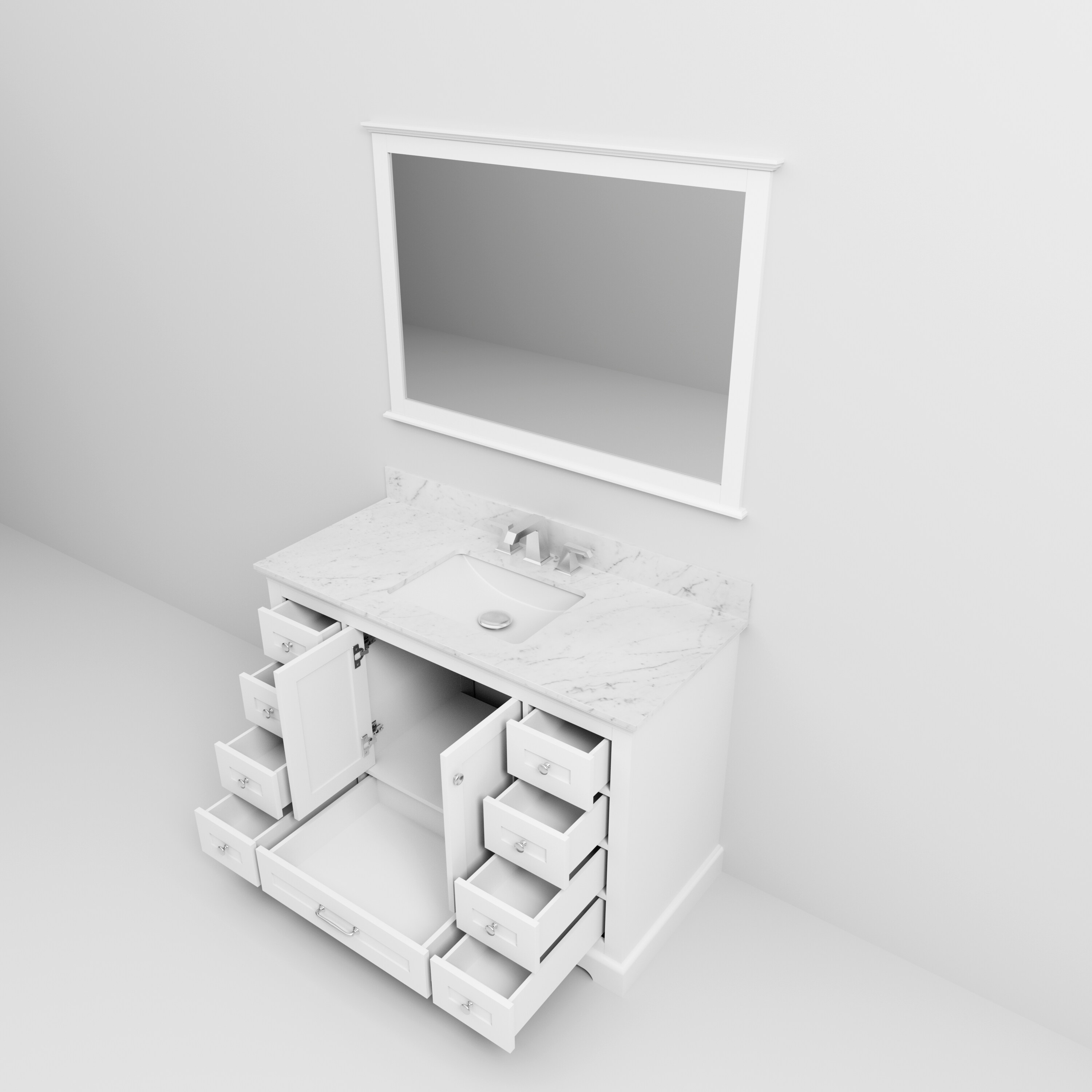Lexora LD342248SADSM46F Bath-Vanity-Combo - View #11
