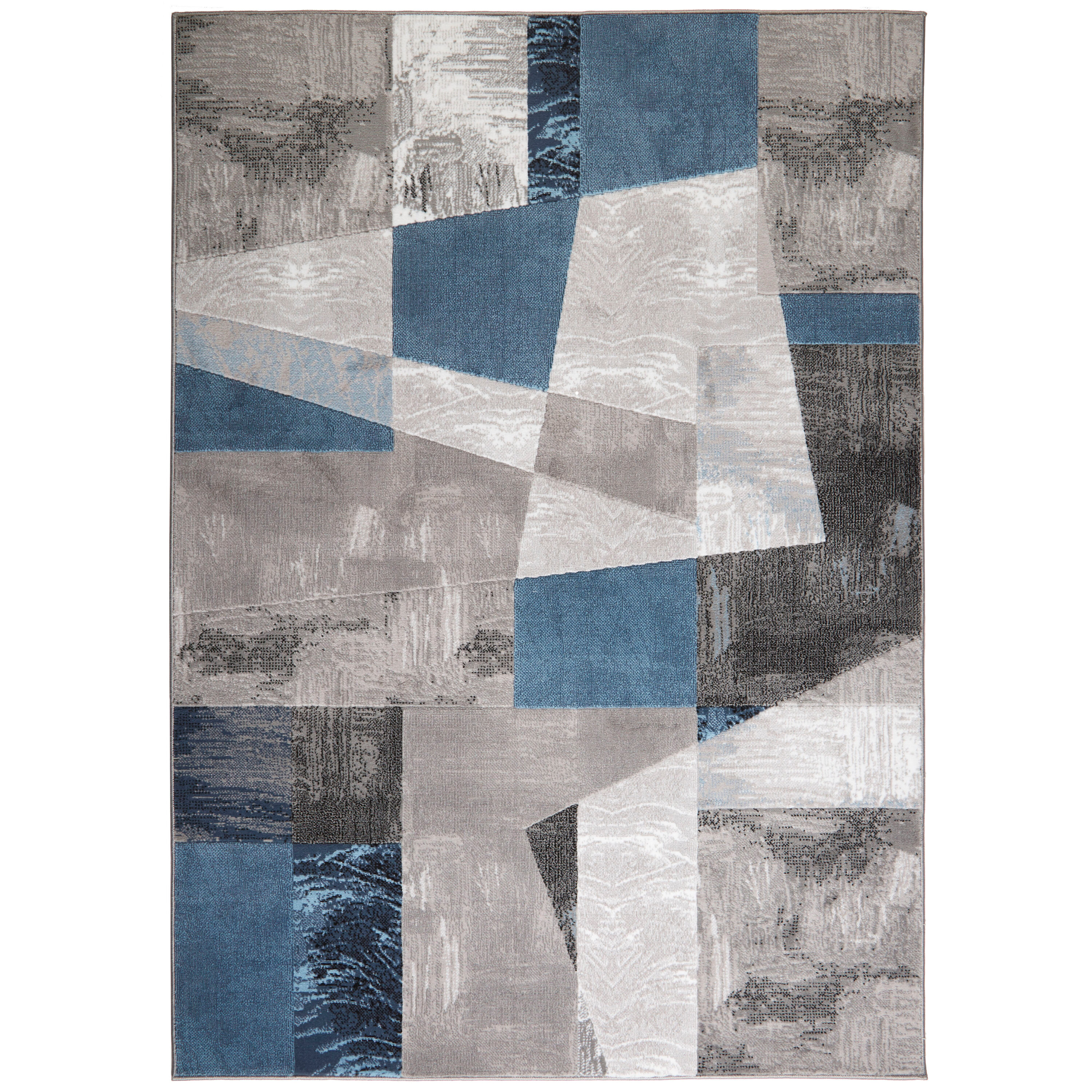 Home Dynamix 2N-HD1237-705 Catalina Bismark 5 x 8 (ft) Loomed Polypropylene Gray-Blue Rectangular Indoor Area rug