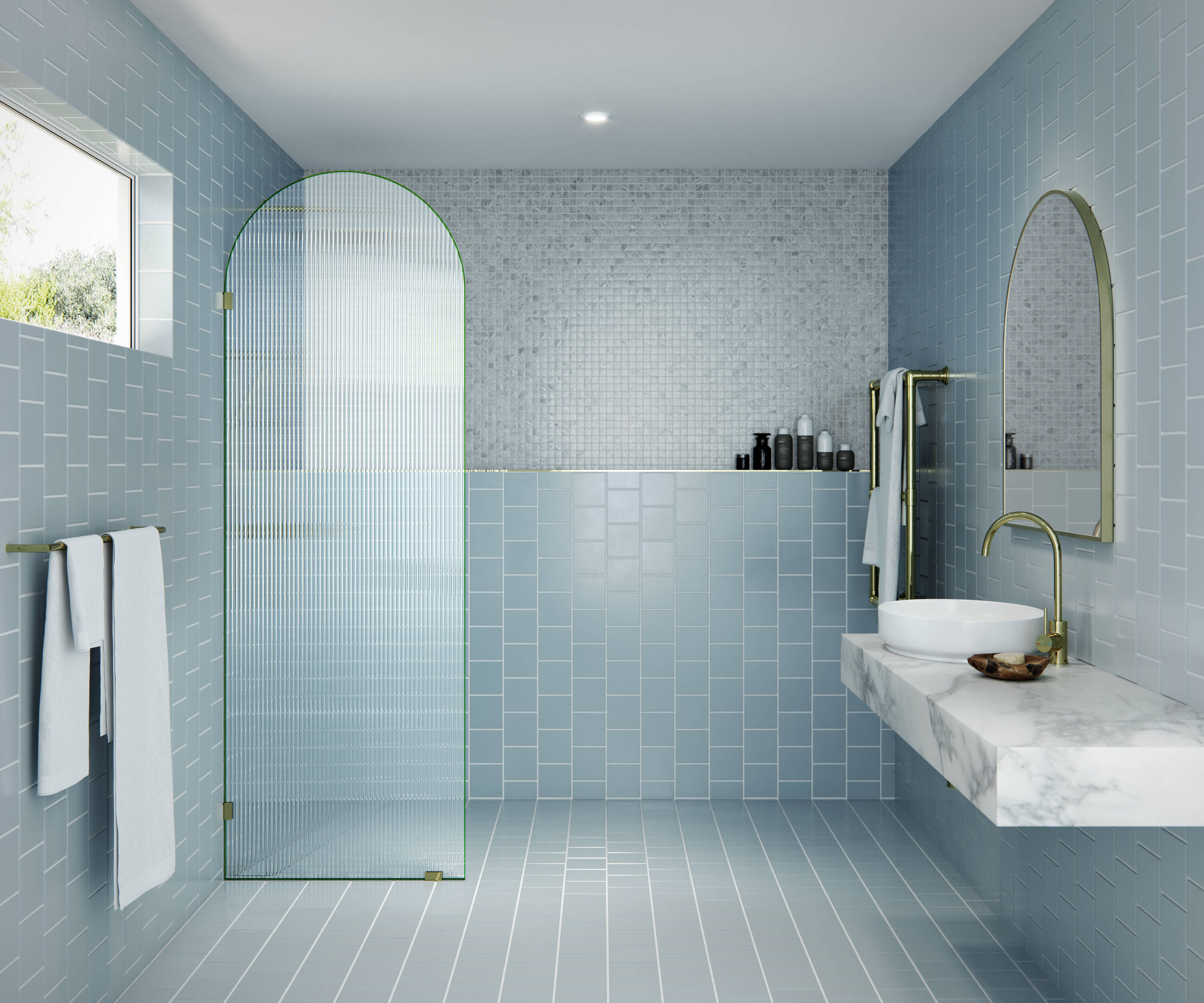 Glass Warehouse ARC-FL-28-PB Shower-Doors - View #3