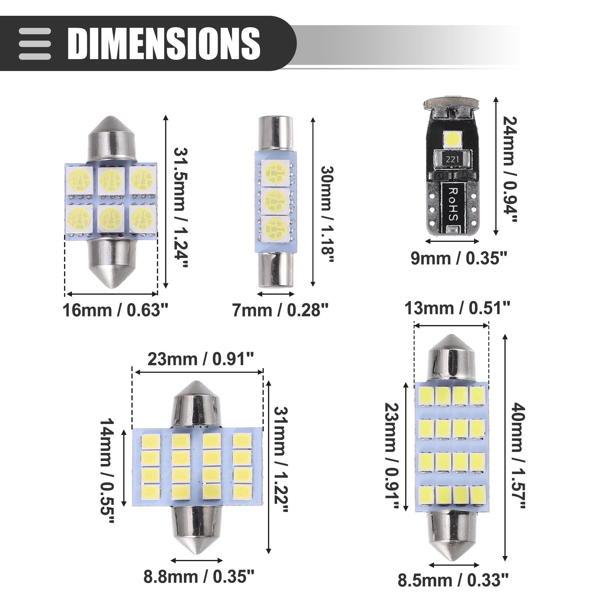 Unique Bargains S25120100UX3892 Headlight-Bulbs - View #4