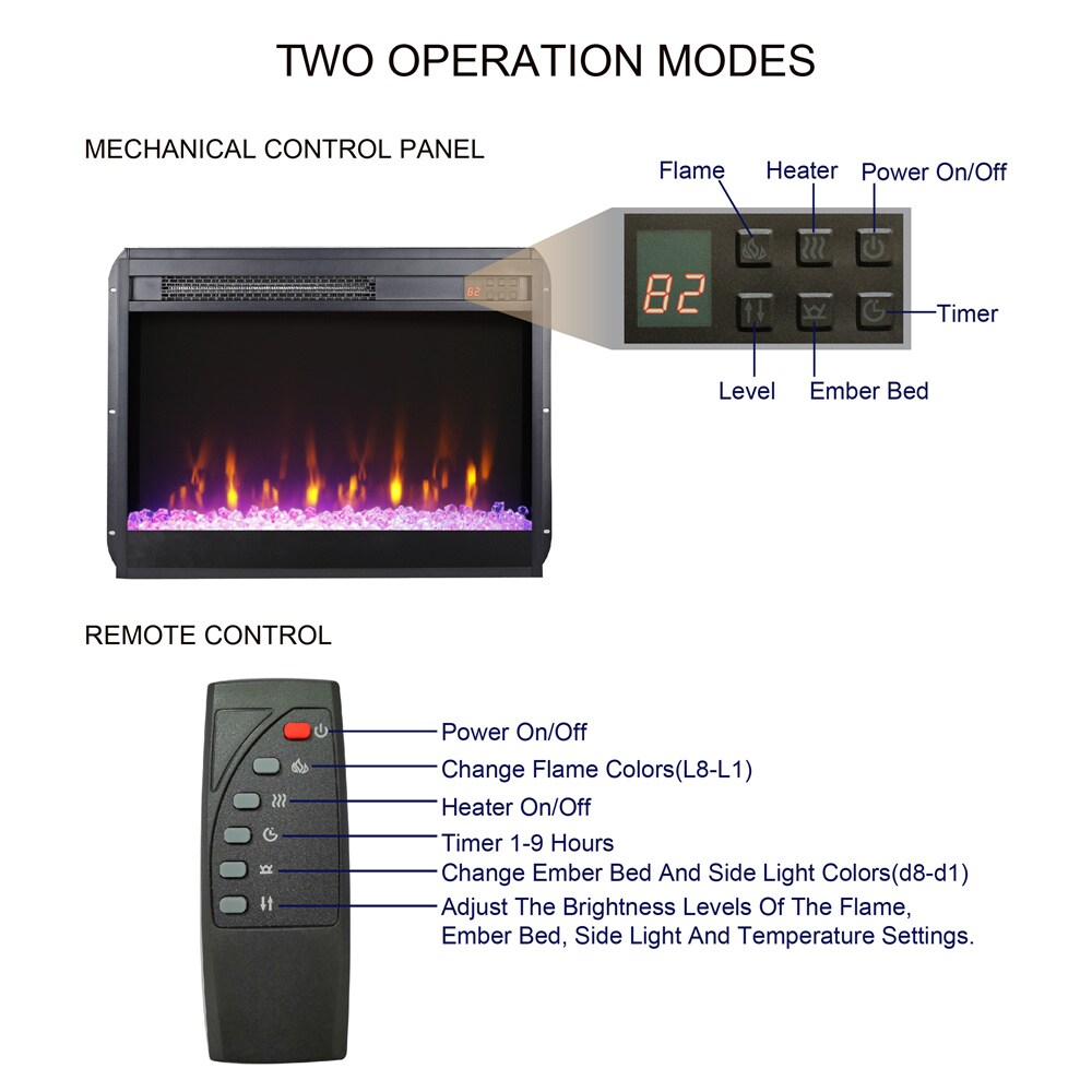BABOOM BOM-10357BK-CO Electric-Fireplaces - View #3