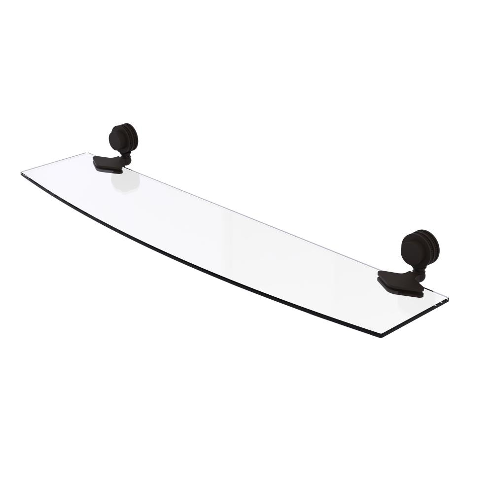 Allied Brass 433D/24-ORB Venus Oil-Rubbed Bronze 1-Tier Wall Mount Bathroom Shelf (24-in X 2-in X 5-in)