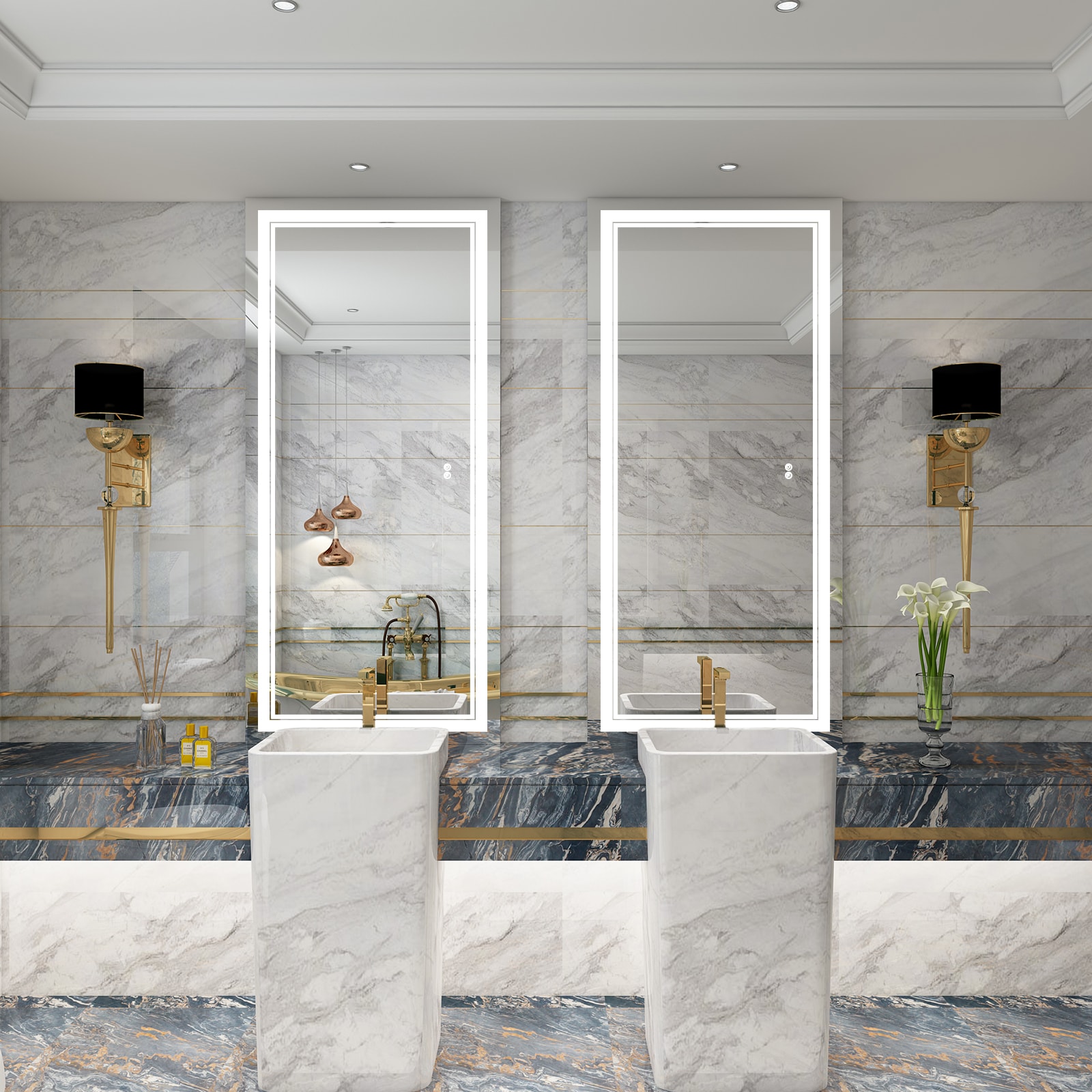 Forclover WBSG-127901 Framed-Bath-Mirrors - View #2