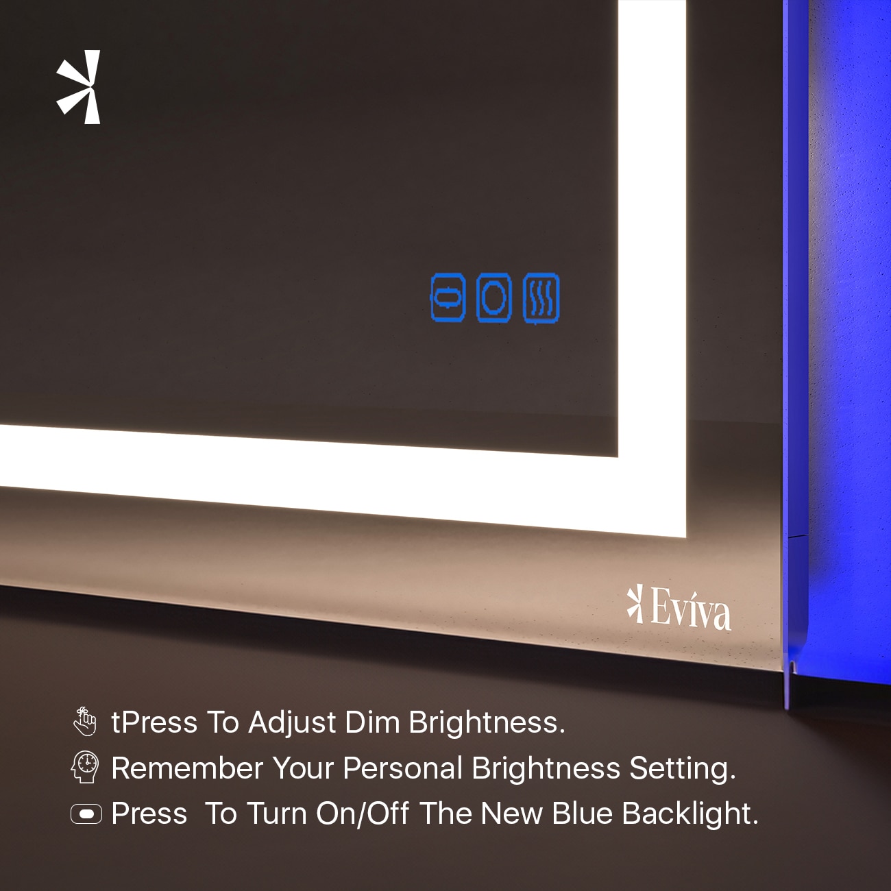 Eviva EVMR52-72X30-LED Framed-Bath-Mirrors - View #6