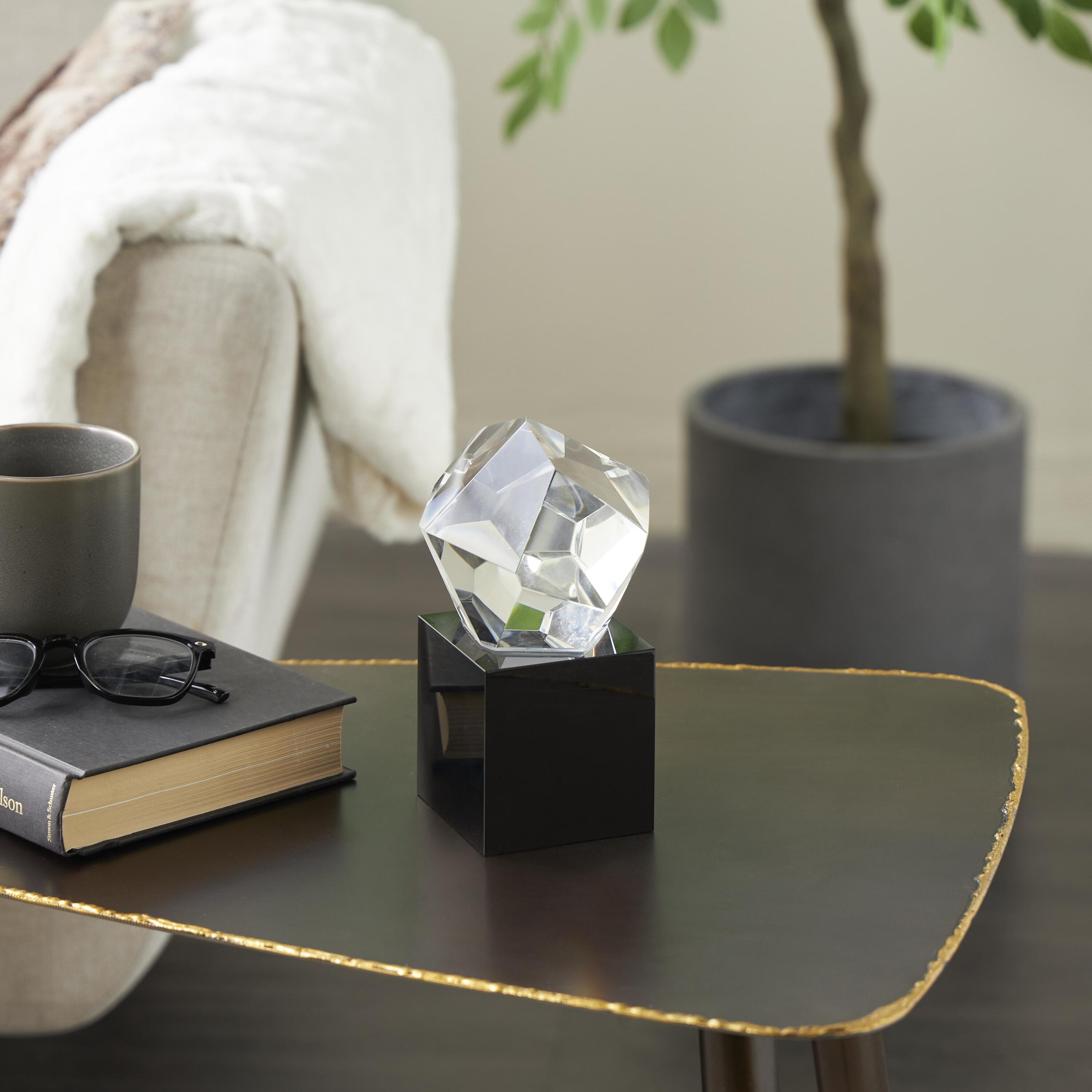 Grayson Lane 823144 Clear Glass Modern Sculpture