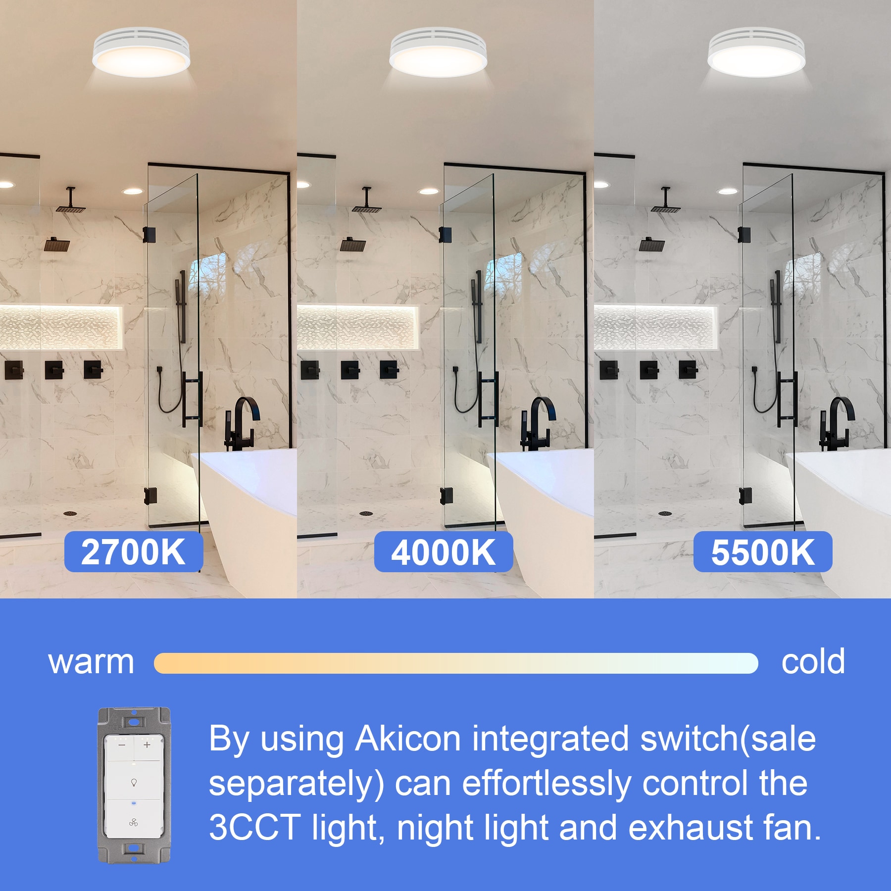 Akicon AK13110N4-W Bath-Fans - View #3