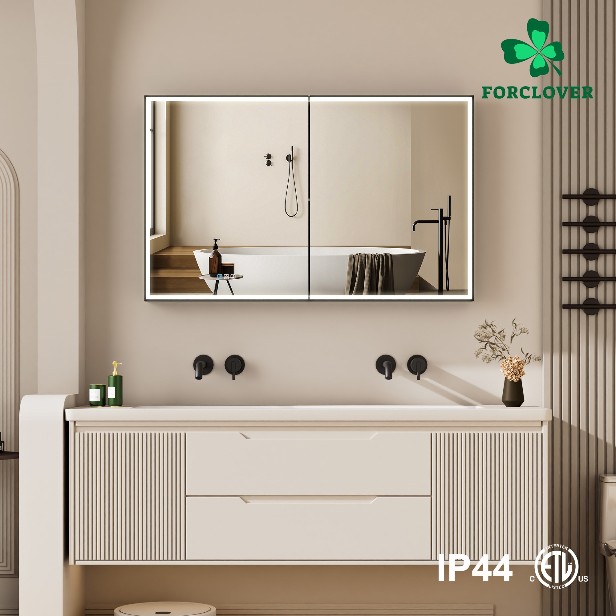 Forclover MF03ZC-BK4830 Bathroom-Medicine-Cabinets - View #18
