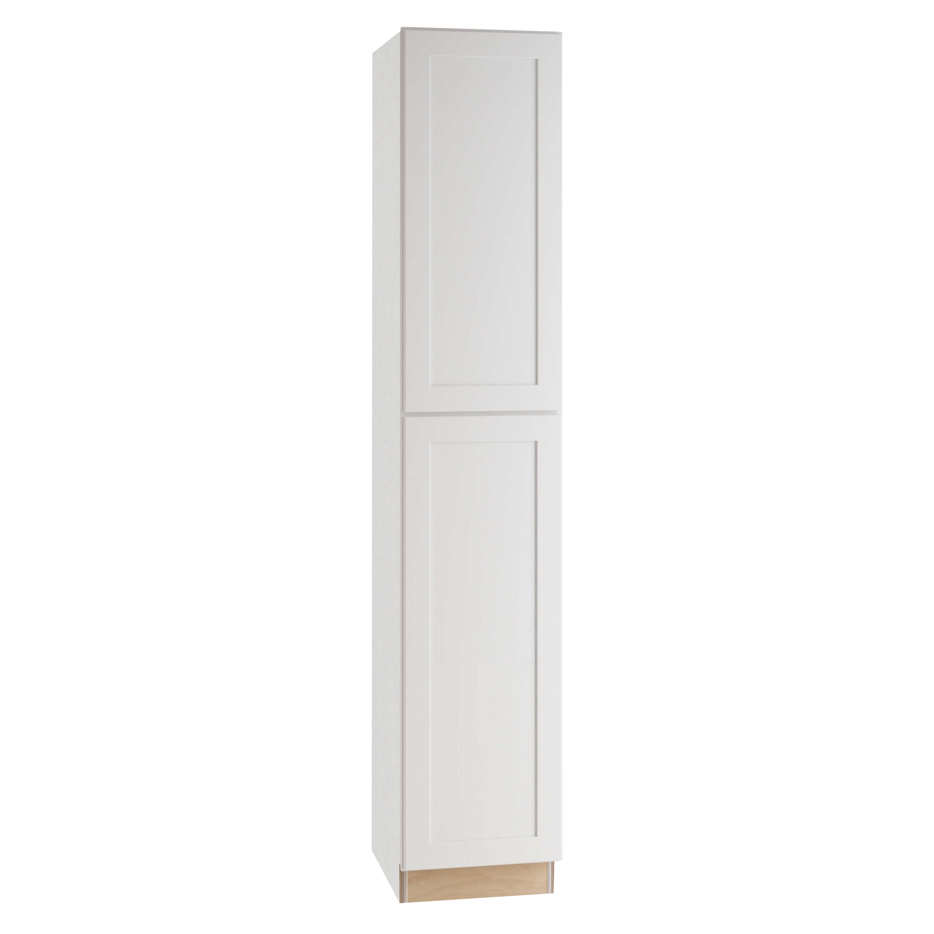 Luxxe Cabinetry Newhaven 18-in W x 96-in H x 24-in D Pure White Door ...