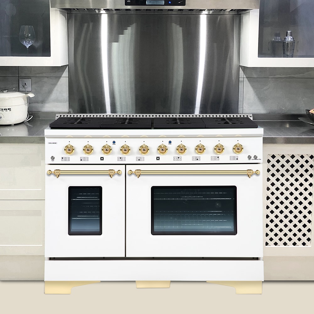 Hallman HCLRG48BSWT Double-Oven-Gas-Ranges - View #6