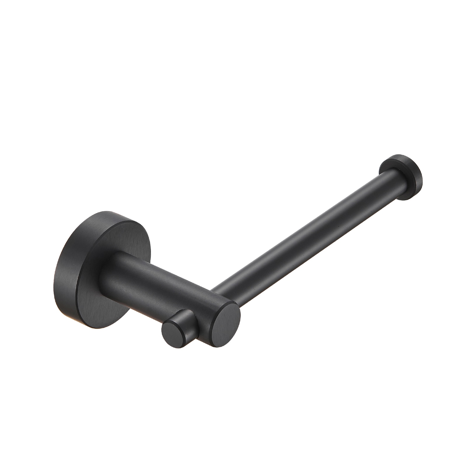 Cobbe LSKTPH01011 Black Wall mount Single post Toilet Paper Holder 1 -Rolls with Storage