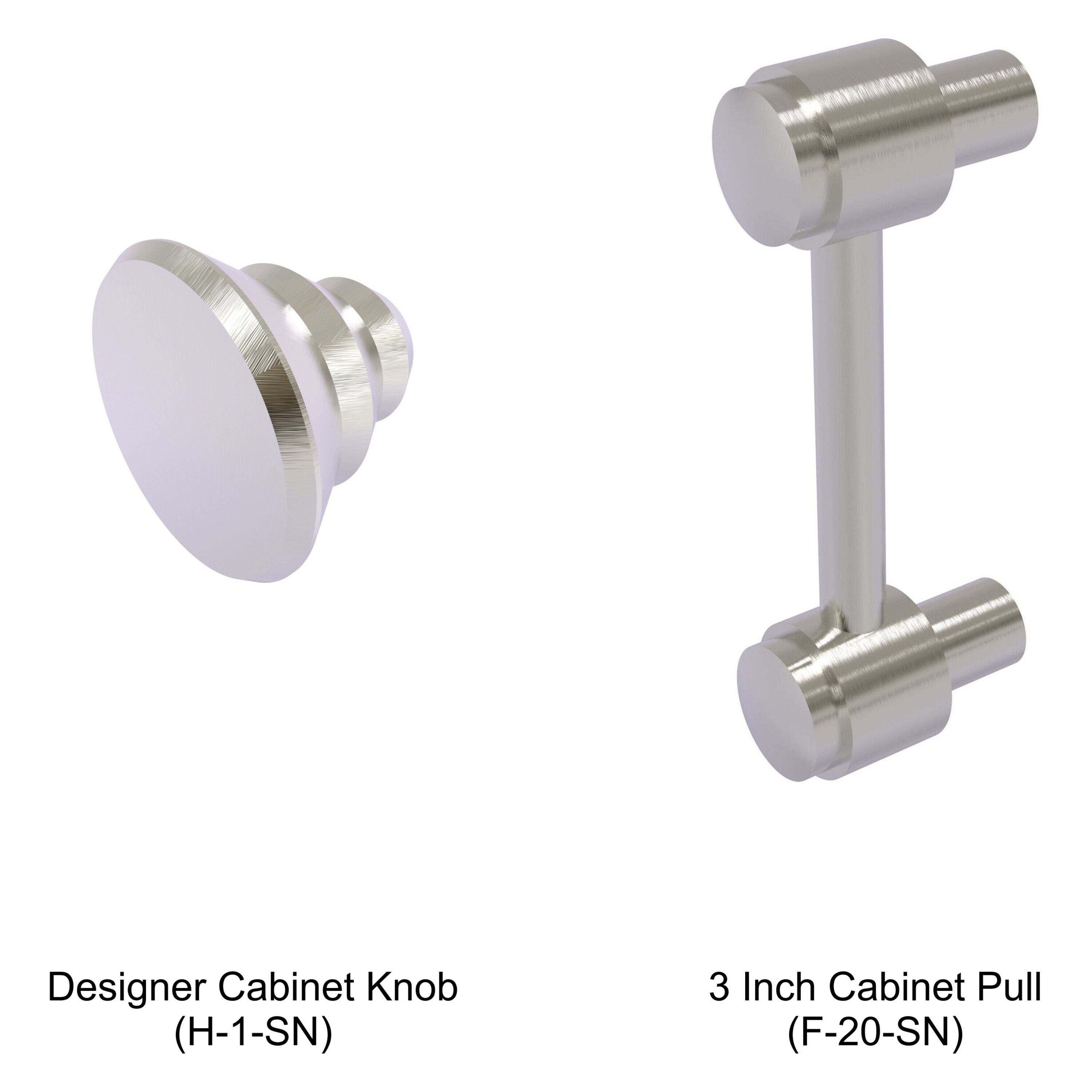 Allied Brass F-20-SN Cabinet-Pulls - View #2