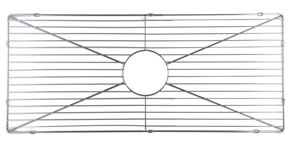 ALFI ABGR3618H  brand 13.4-Inches x 30.9-Inches Center Drain Stainless steel Sink grid