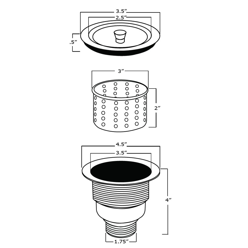 Ruvati RVA1025 Kitchen-Sink-Strainers - View #8