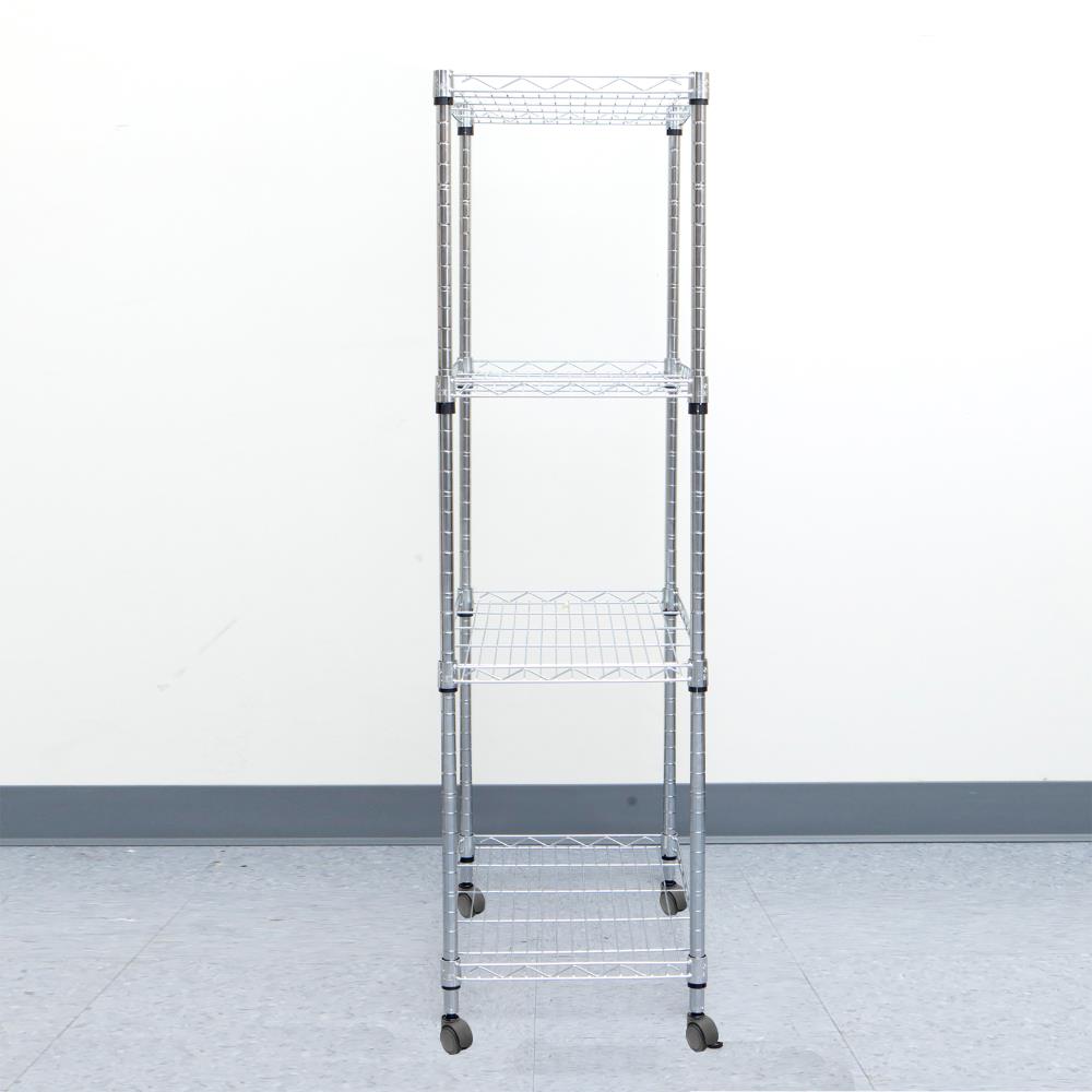 Small metal shelving unit 28” x 10” x 42” tall - Lil Dusty Online