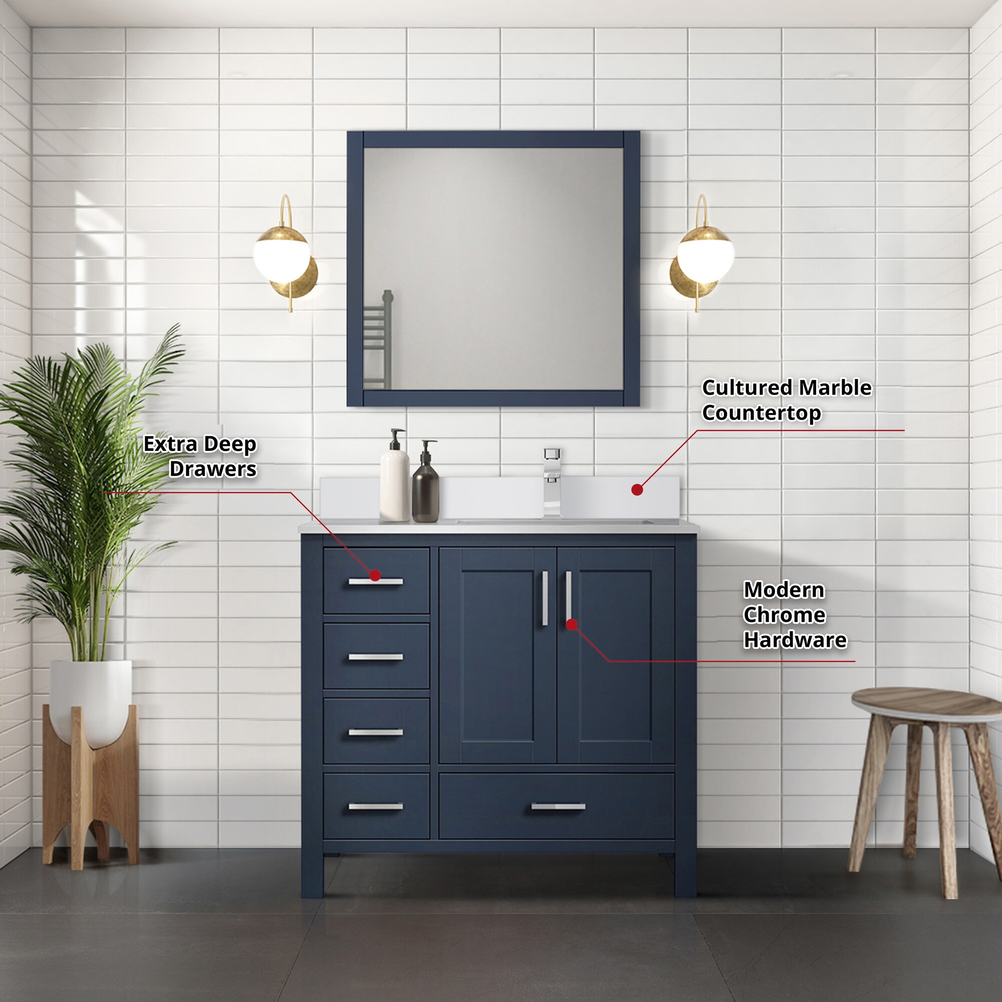Lexora LVJ36SE311R Bath-Vanity-Combo - View #5