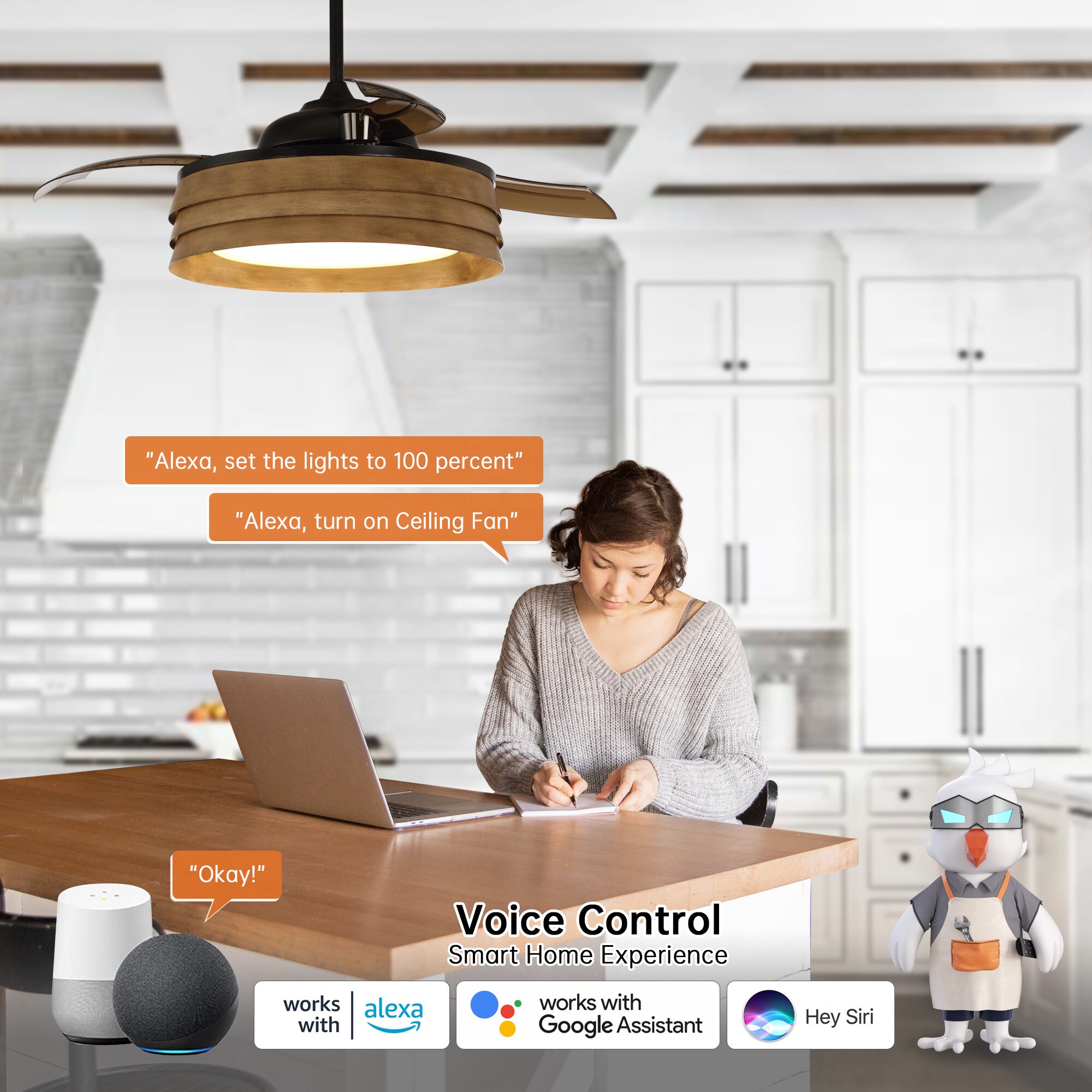 Parrot Uncle F4613-SMART Ceiling-Fans - View #5