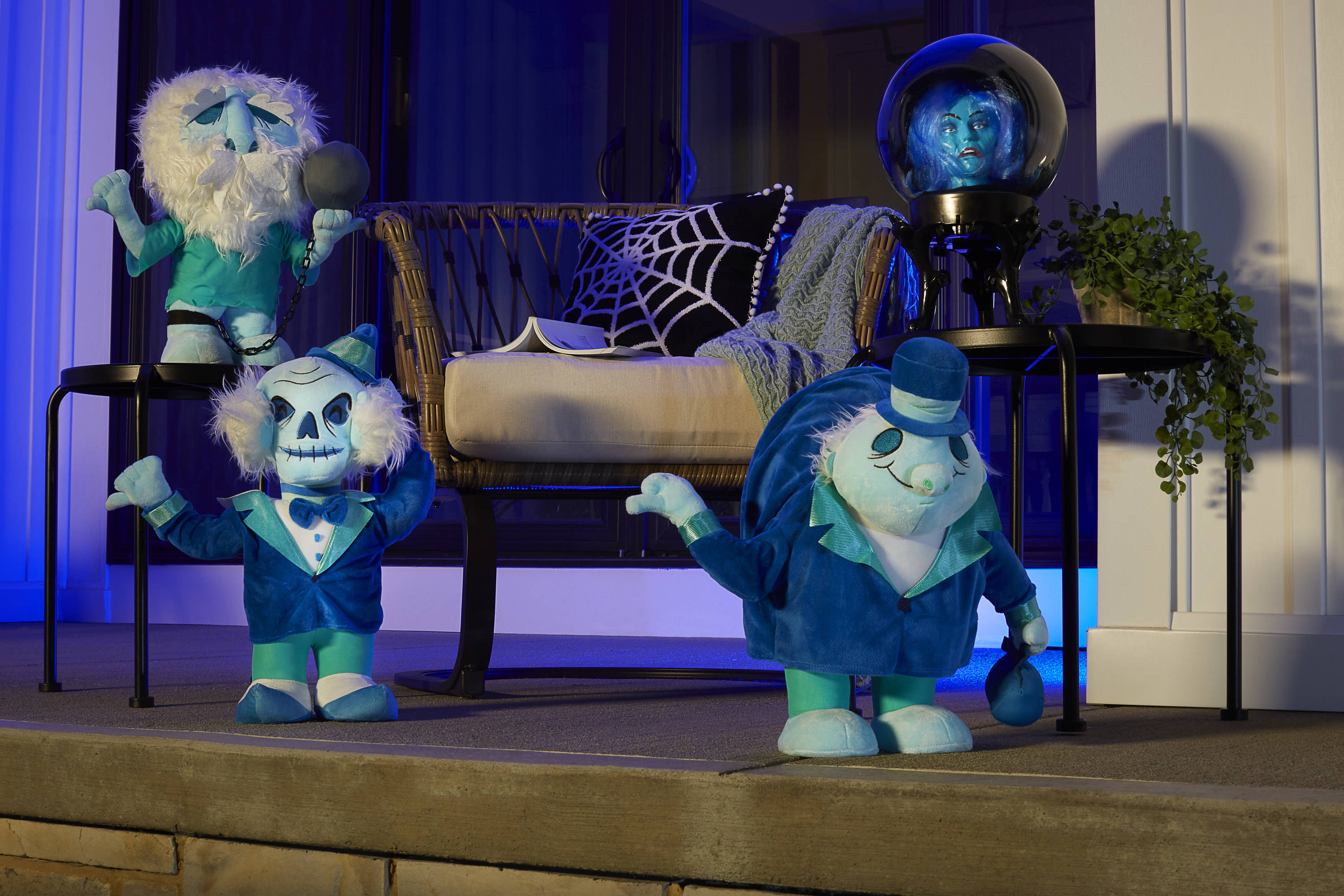 HTF Disney Haunted Mansion HitchHiking Ghosts Halloween Greeter Set shops of 3