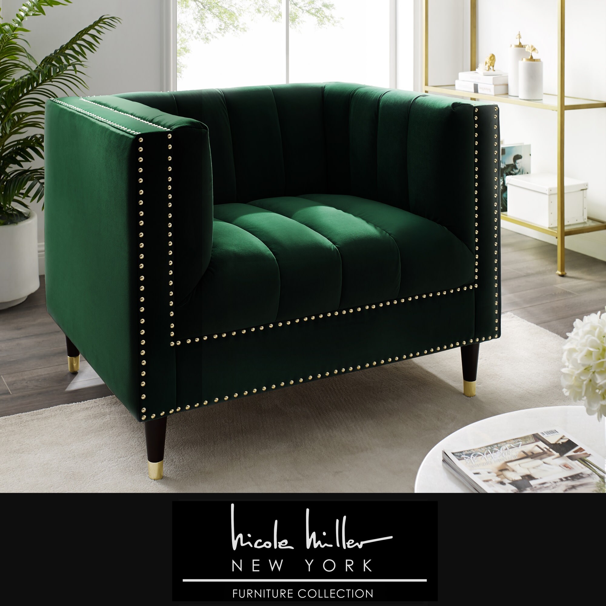 hunter green chair