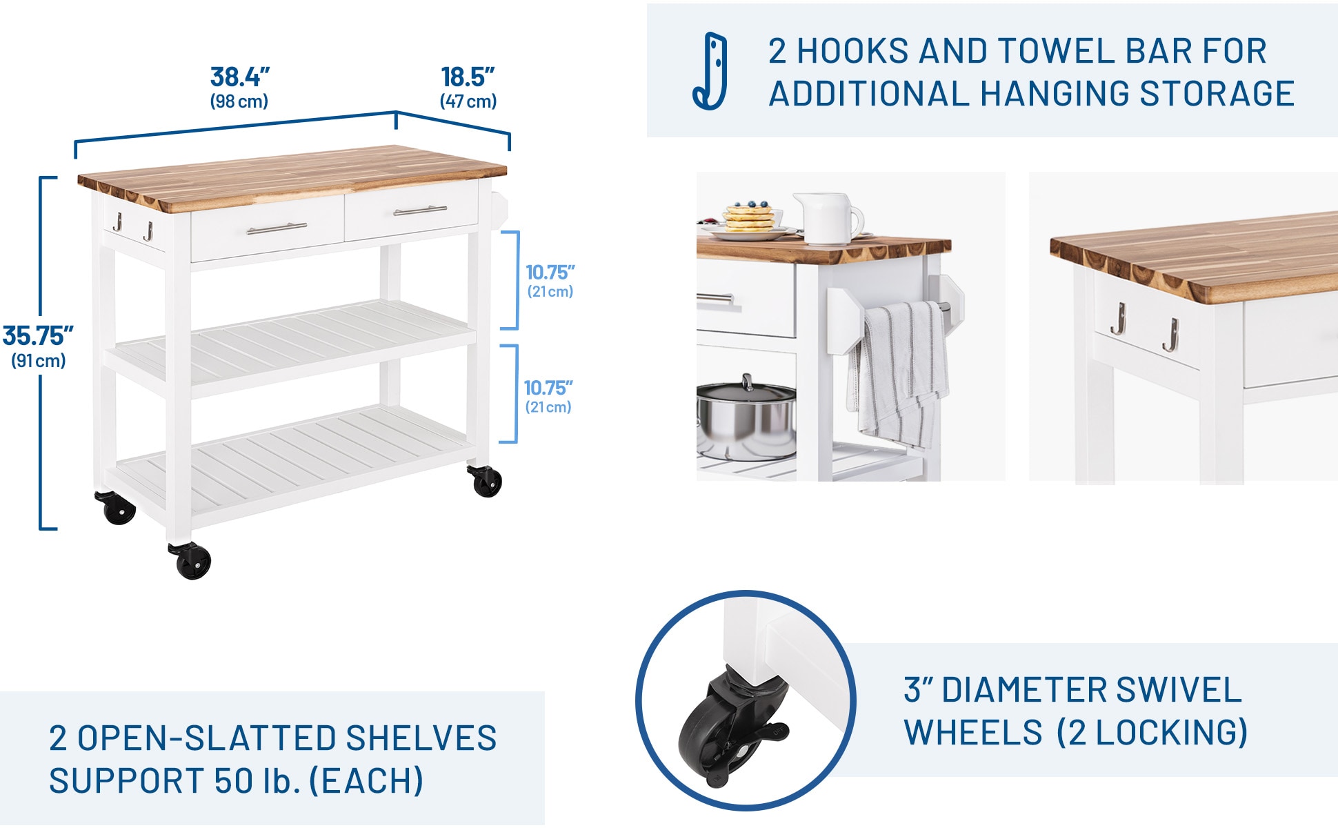Seville Classics FRN04748B Kitchen-Furniture - View #3