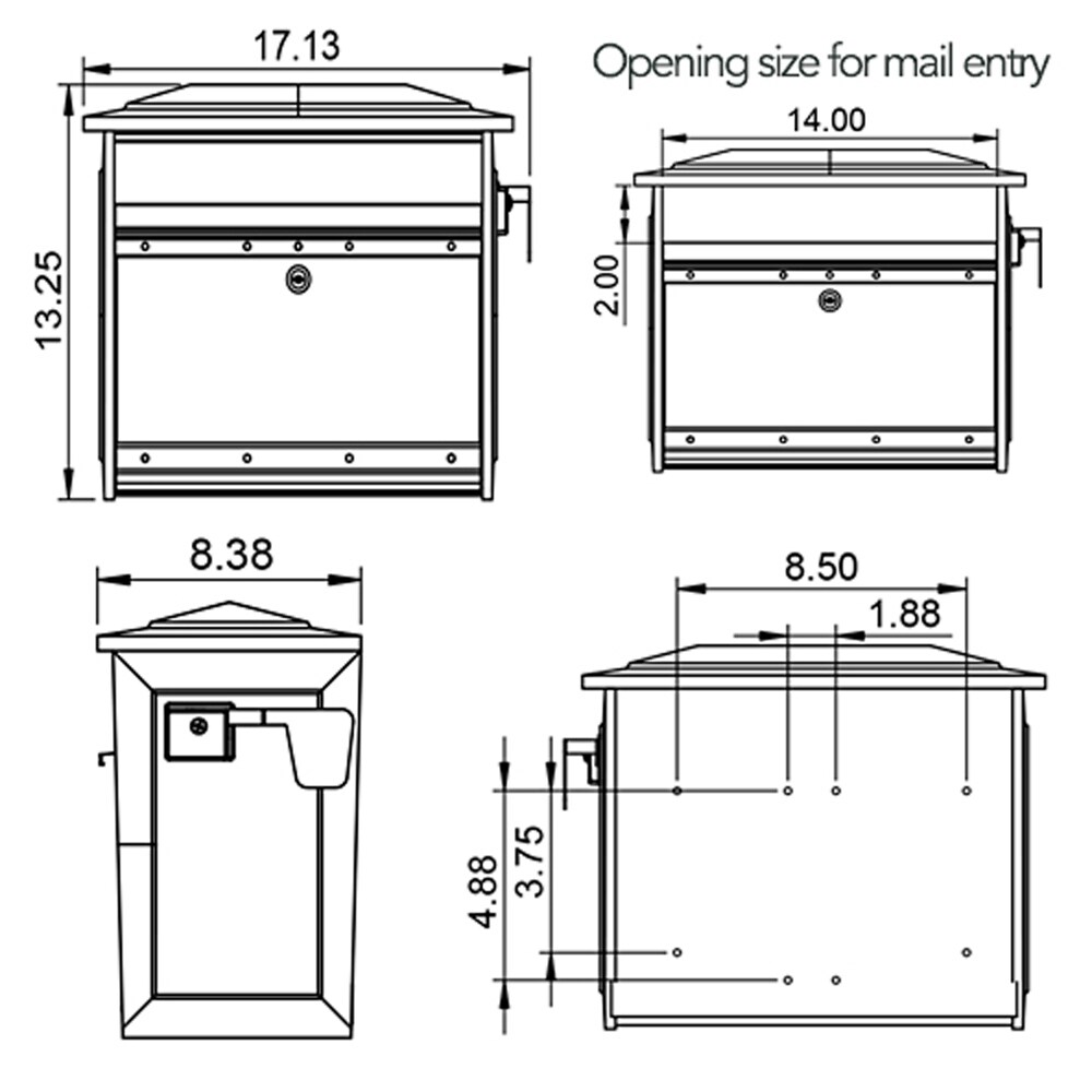 MAILSAFE MSK00000 mailboxes - View #4