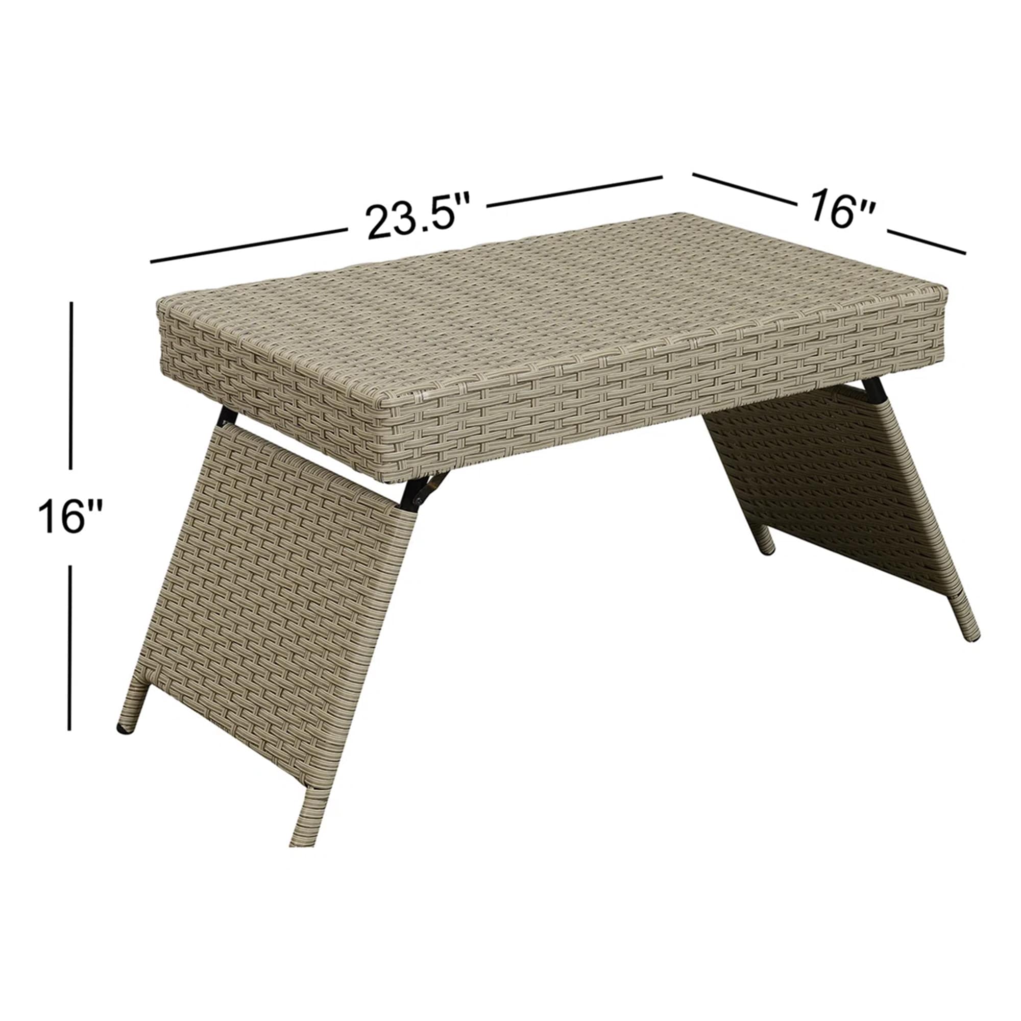 IHOMEadore MDWICKER TABLE-GREY Coffee-Tables - View #6