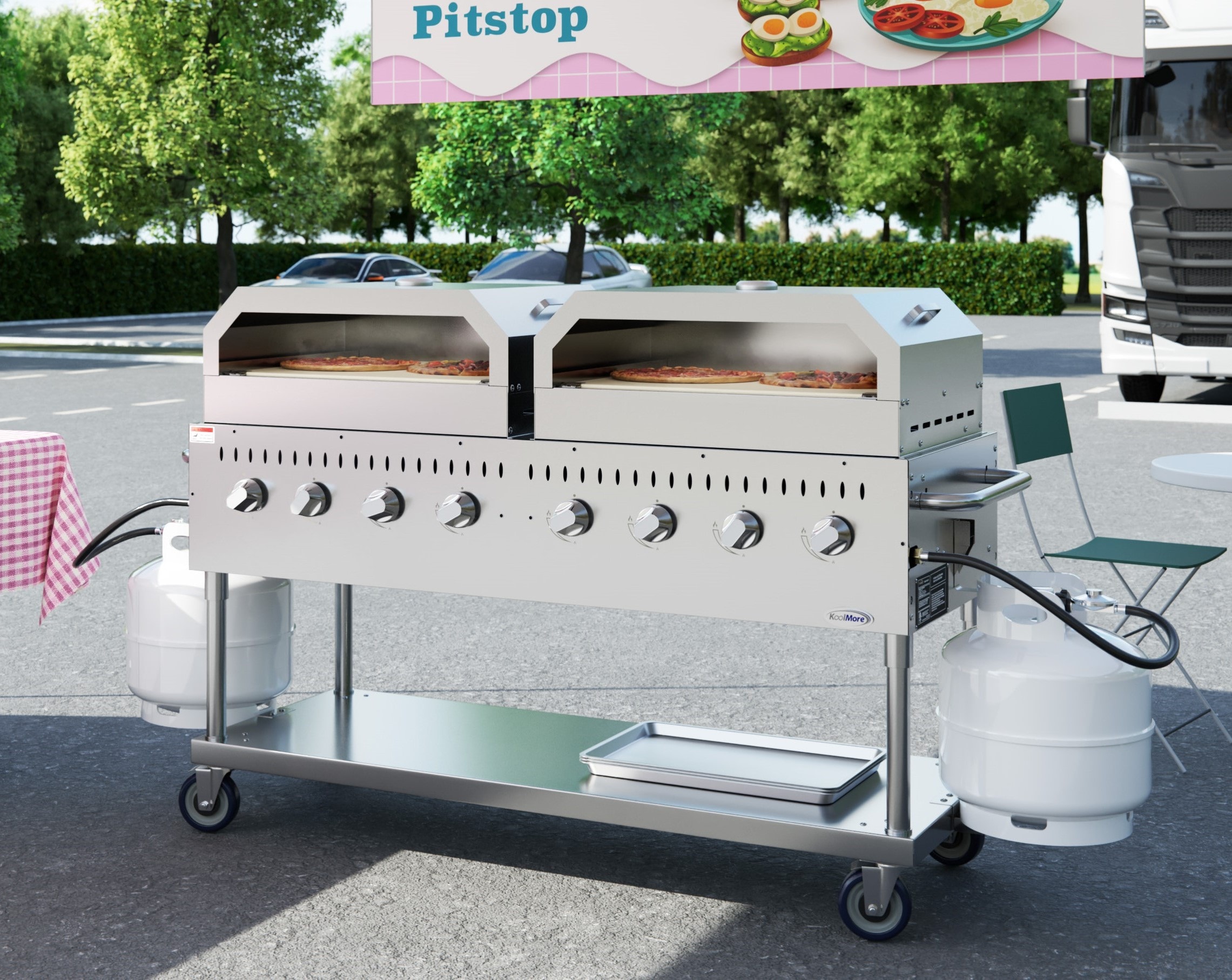 KoolMore LOW-CGKIT6-P30P30 Gas-Grill - View #3