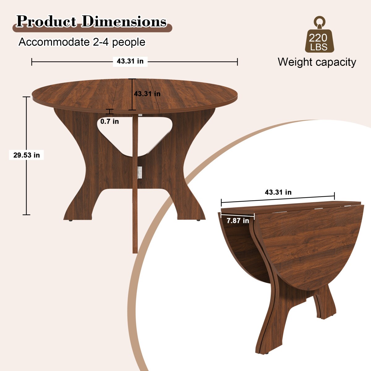 Streamdale Furniture W2700P409328 Dining-Tables - View #4