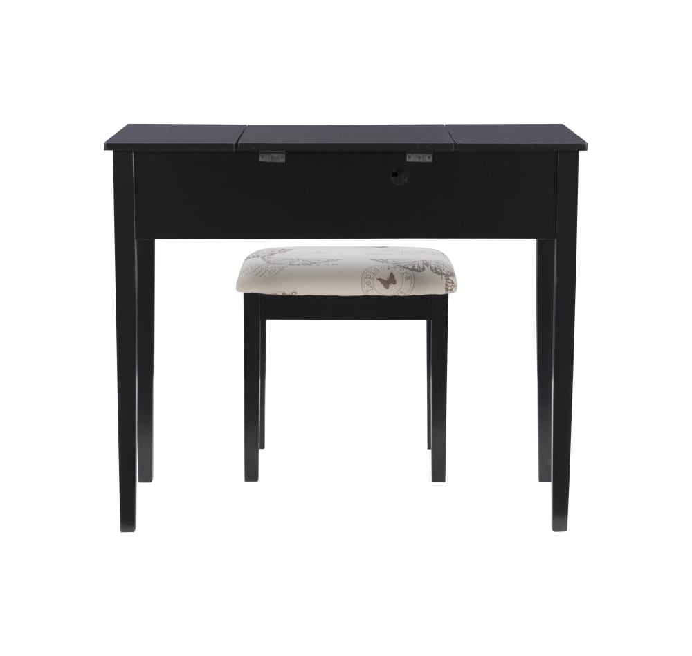 Linon 98135BLKX-01-KD-U Bedroom-Vanities - View #5