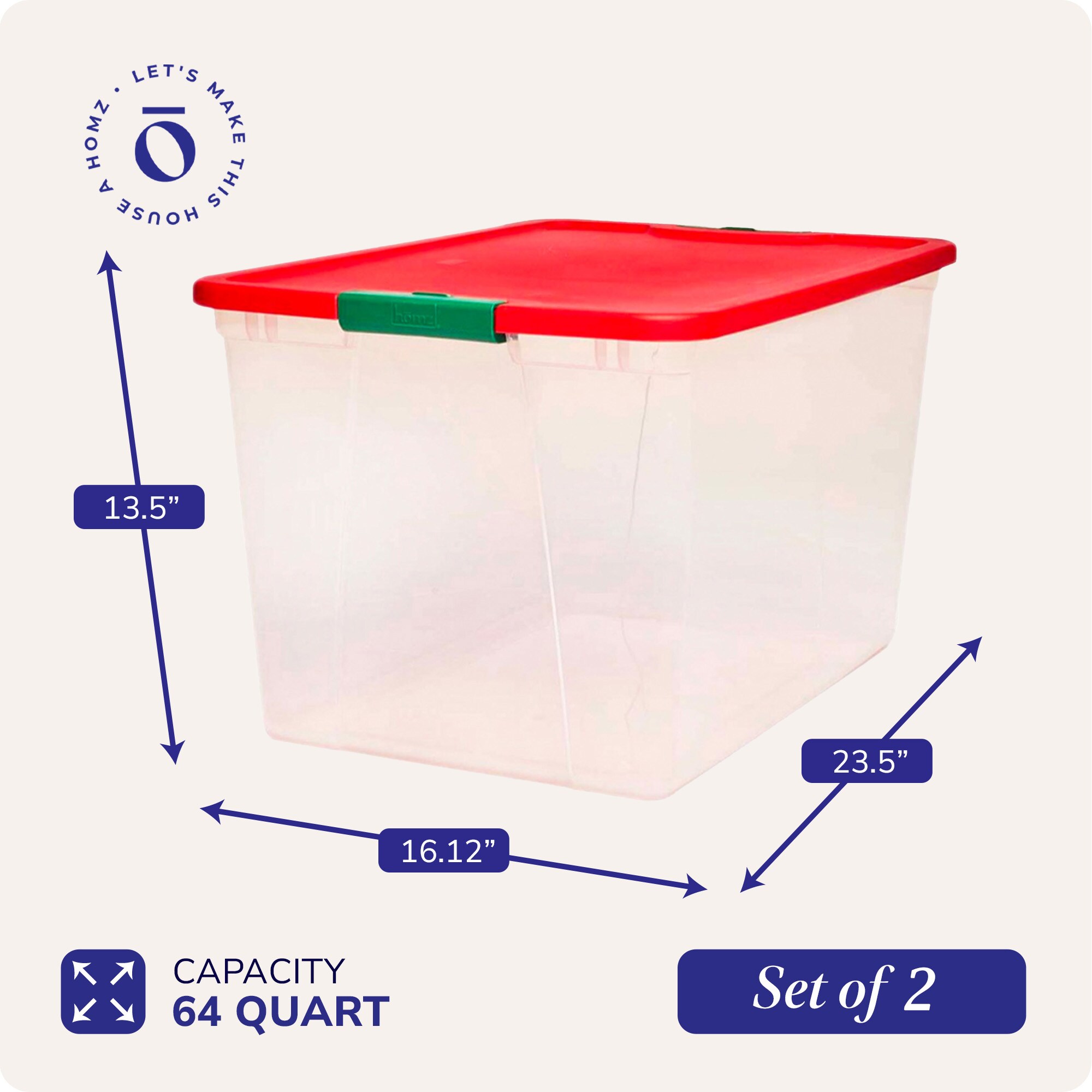 Homz Products 244749 Bins-Baskets - View #4