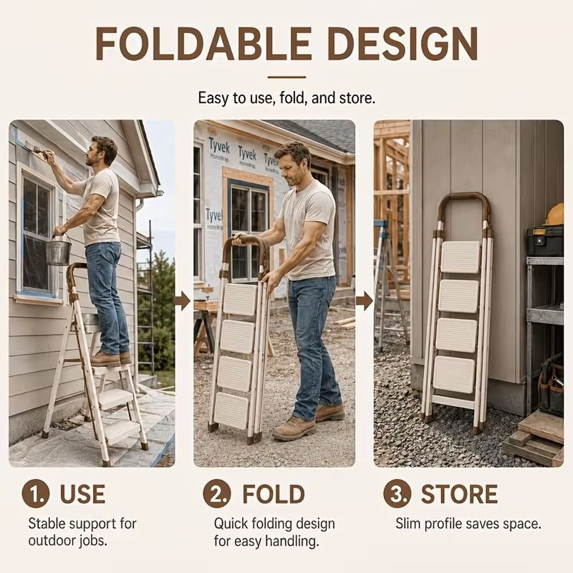 Wudkey HQ2998 Step-Ladders - View #4