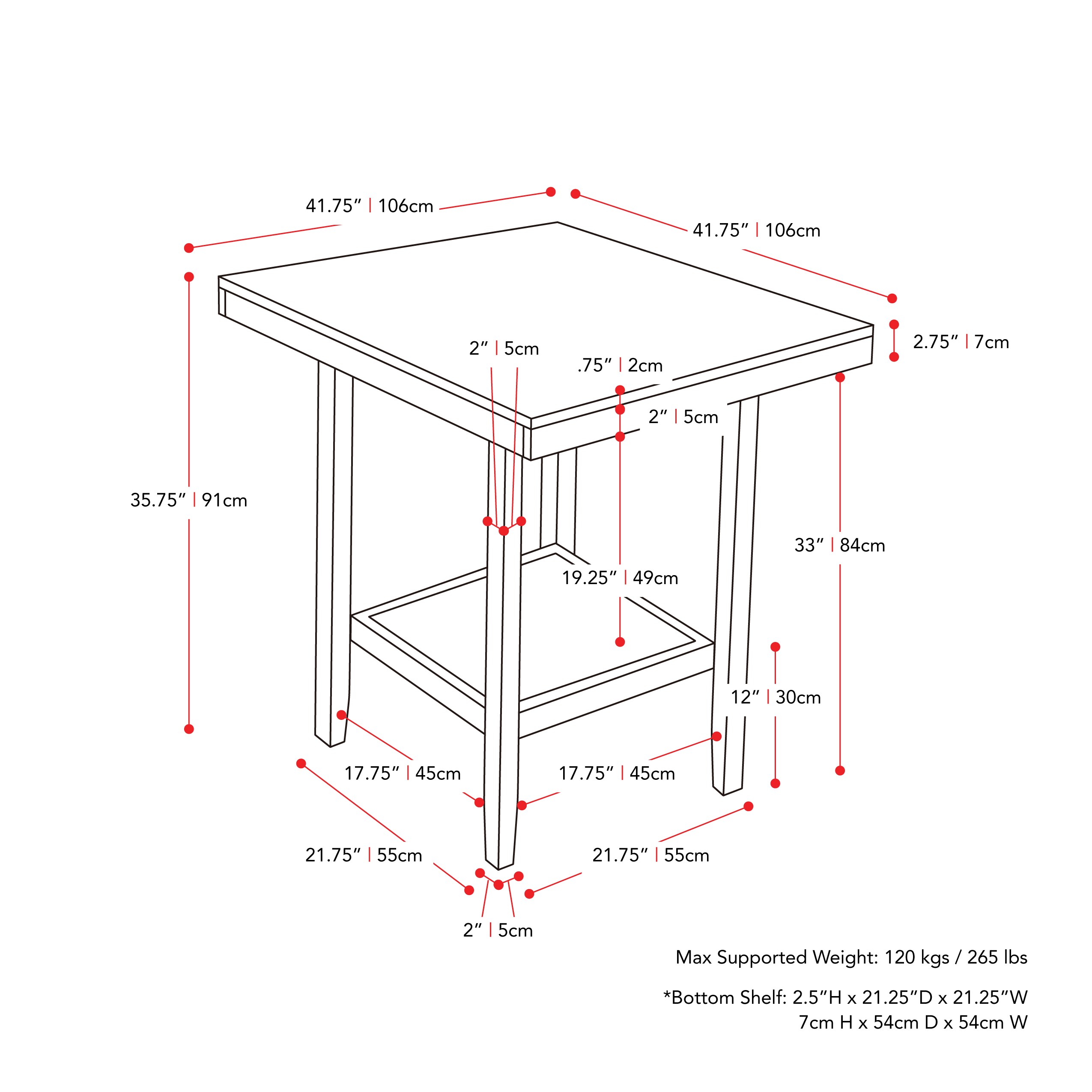 CorLiving DTS-200-T Dining-Tables - View #5