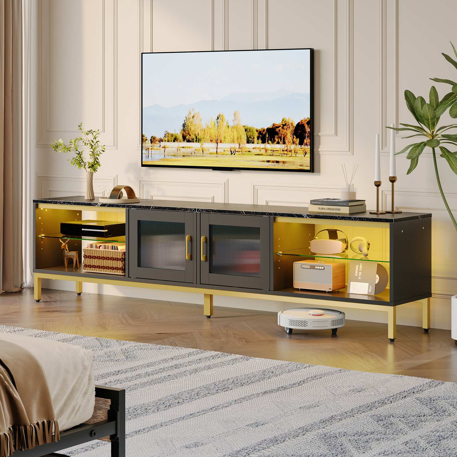 Bestier LOW-L104420A-BLKM Tv-Stands - View #7