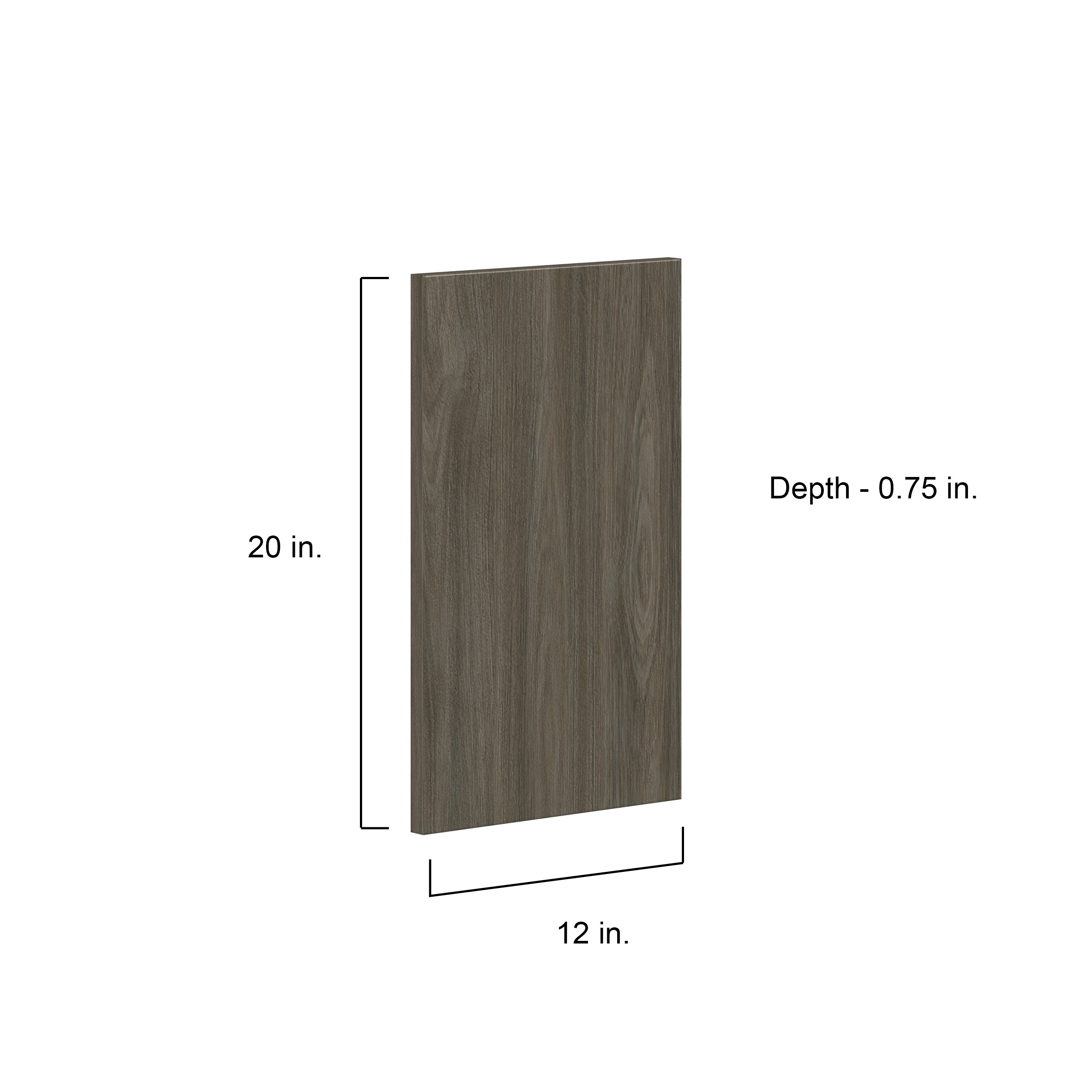 Hugo&Borg Savane 12-in W x 20-in H Textmel Laminate Slab Base and Wall ...