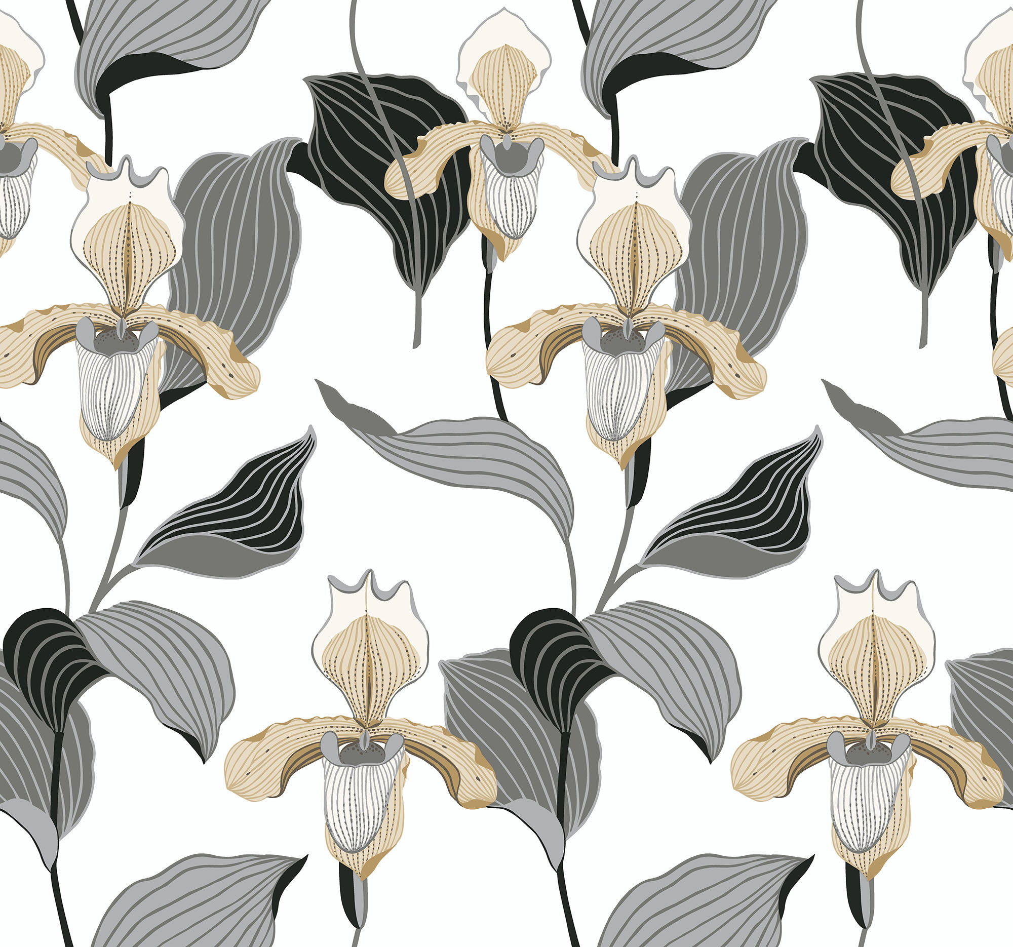 York Wallcoverings NV5524 Modern Heritage 125th Anniversary 60.8-Sq. Feet Gray Non-woven Ivy/Vines Unpasted Wallpaper