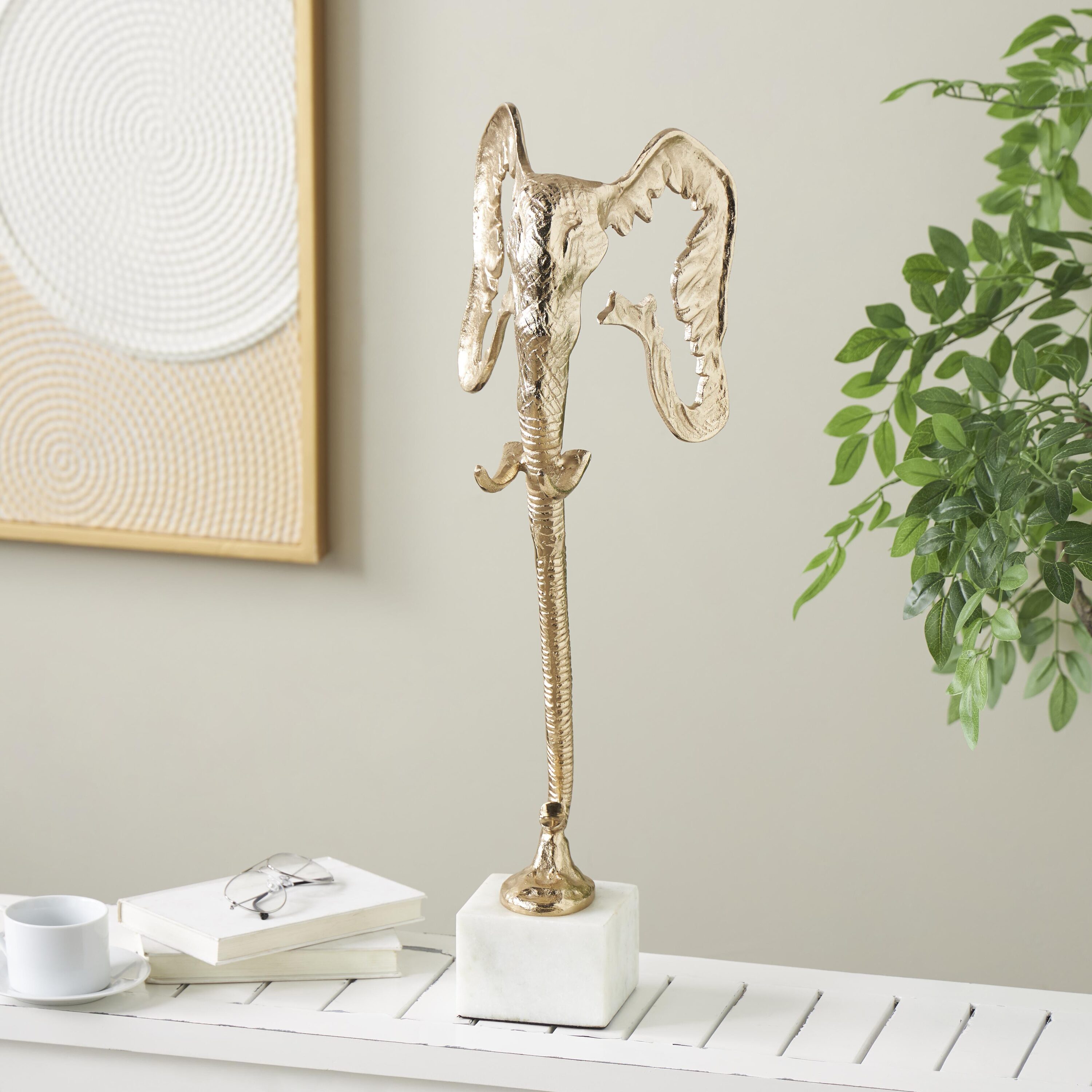 Grayson Lane 822932 Gold Aluminum Glam Sculpture