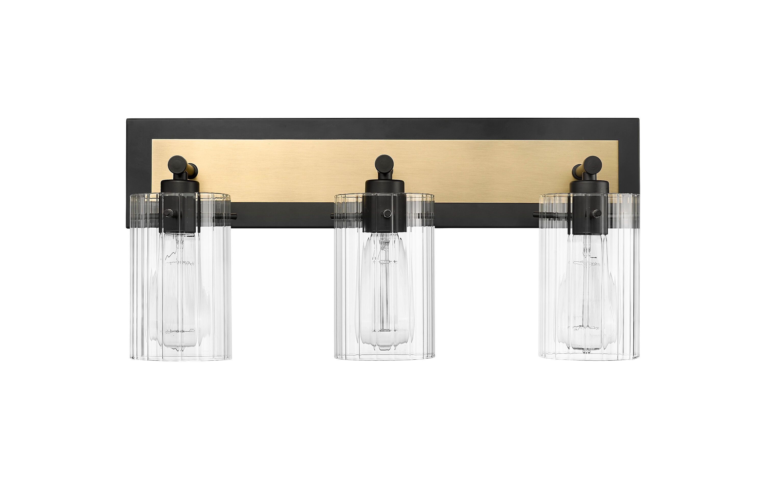 Millennium Lighting 25003-MB/VB Gasol 20.88-in 3 -Light Matte Black Modern/contemporary Vanity light
