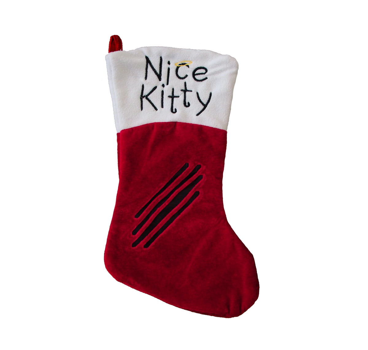 Northlight 31753359 10-in Red Embroidered Christmas Stocking