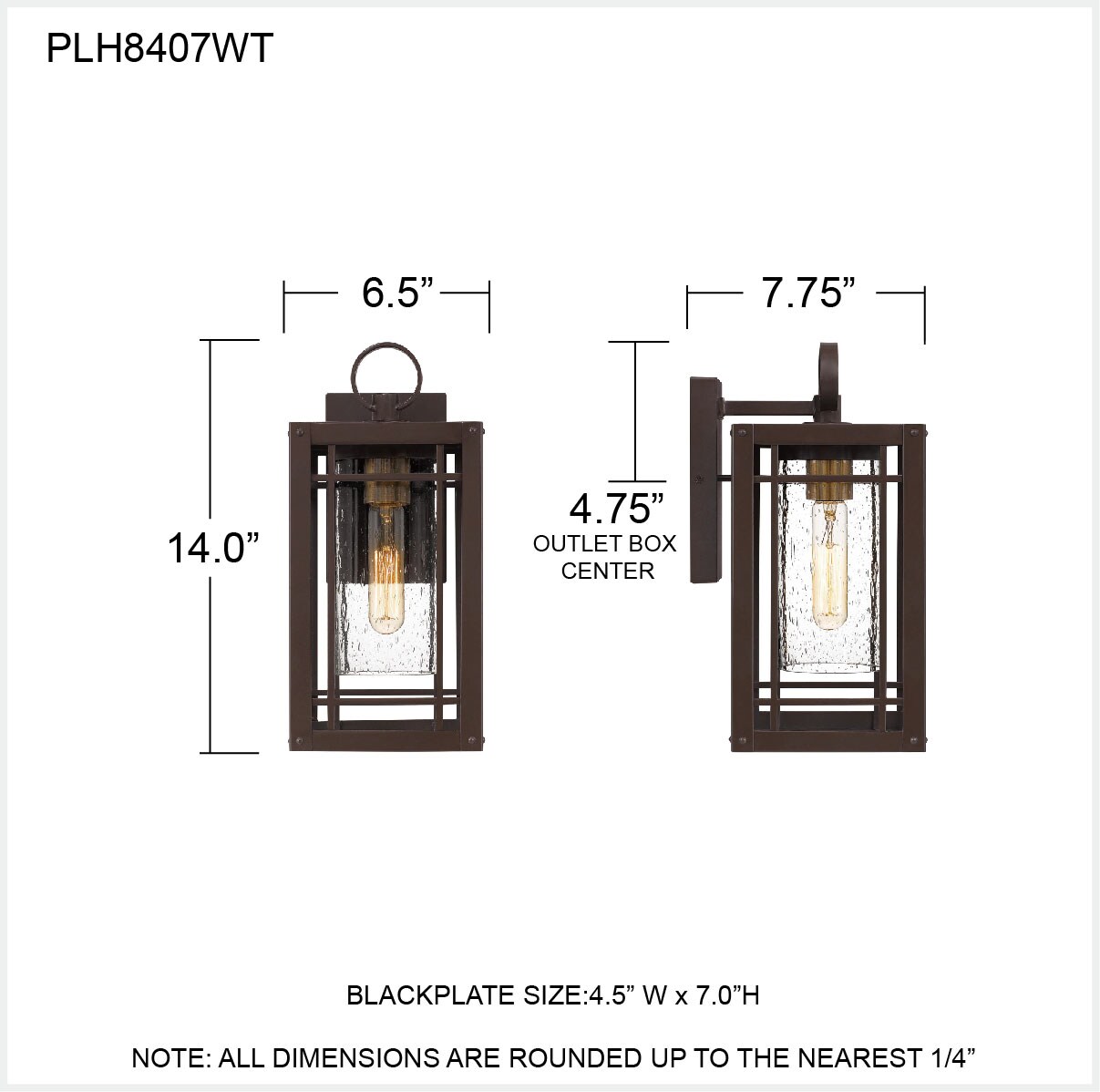 Quoizel PLH8407WT Outdoor-Wall-Lighting - View #5