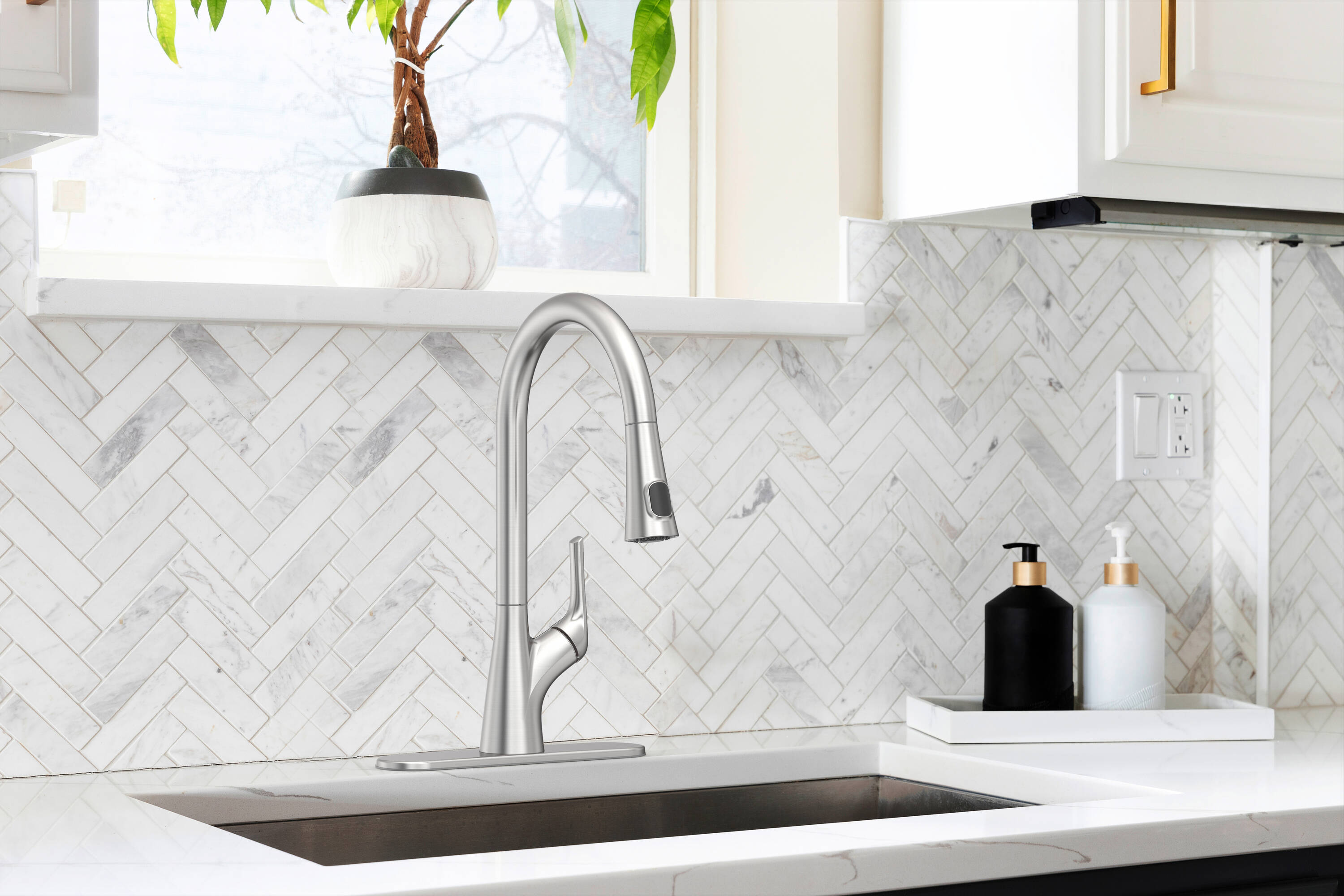 allen + roth 67914W-123402 Kitchen-Faucets - View #3