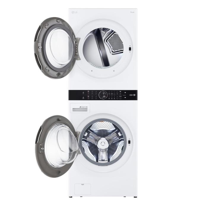 Shop LG Washtower with Center Control Single Unit Washer Dryer & Styler  Steam Care system White at