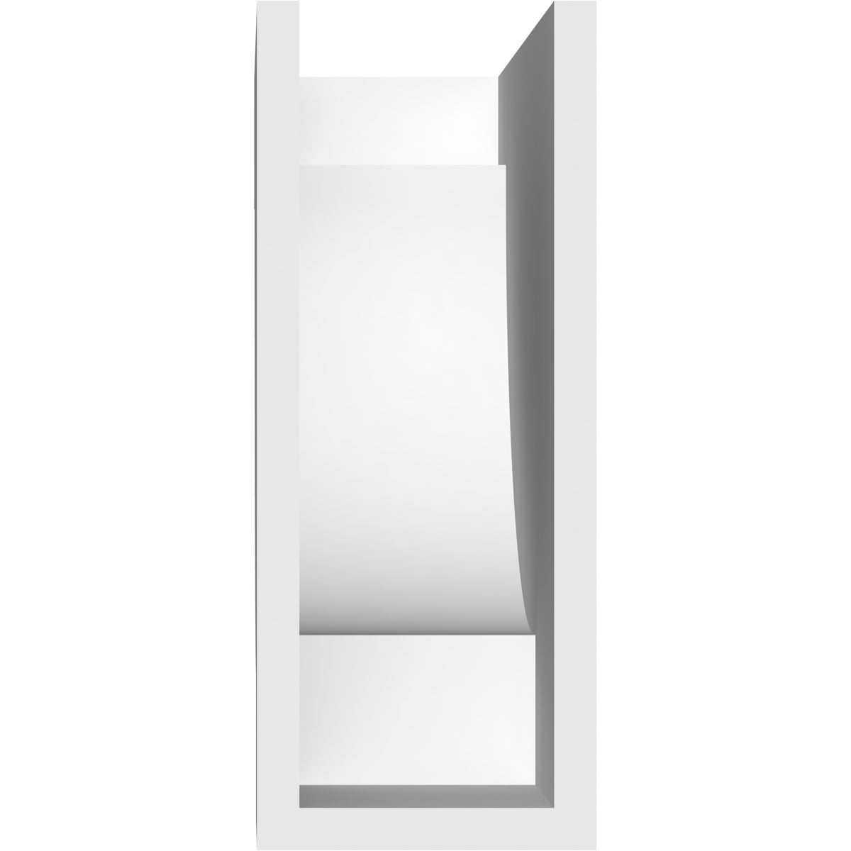 Ekena Millwork RFTP04X10X12ALP Exterior-Brackets-Braces - View #4