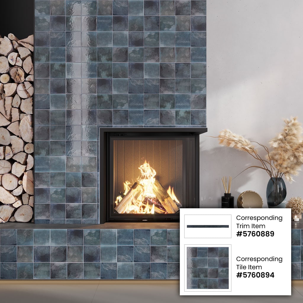 Apollo Tile MOD88BLUPENA Wall-Trim-Accent-Tile - View #3