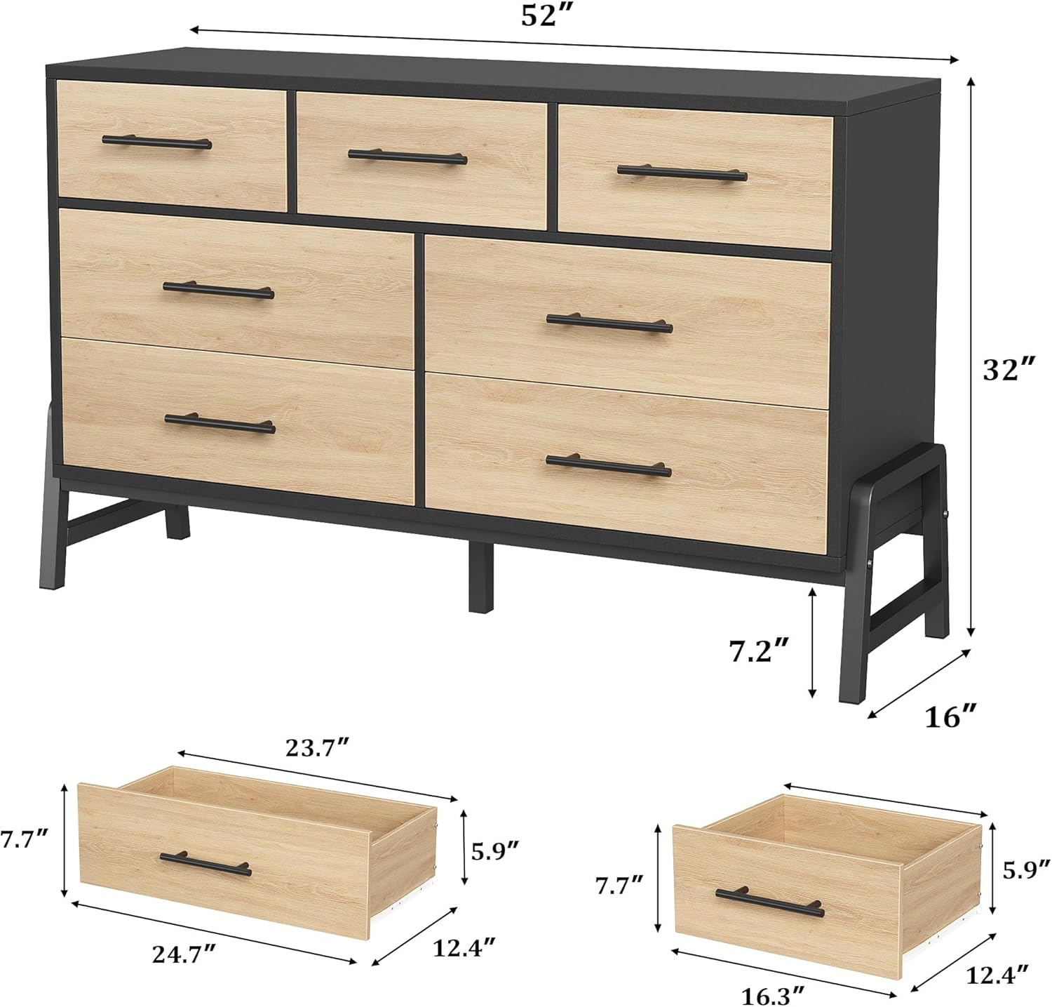 WhizMax PHO-34V64WLK-KLN dressers - View #2