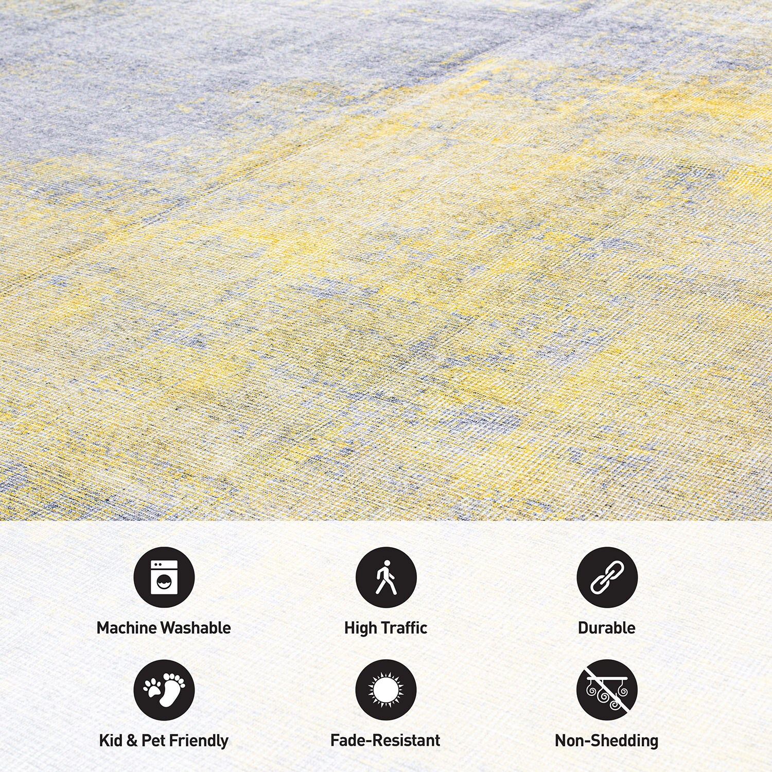 World Rug Gallery 5074YELLOW2X3 rugs - View #5