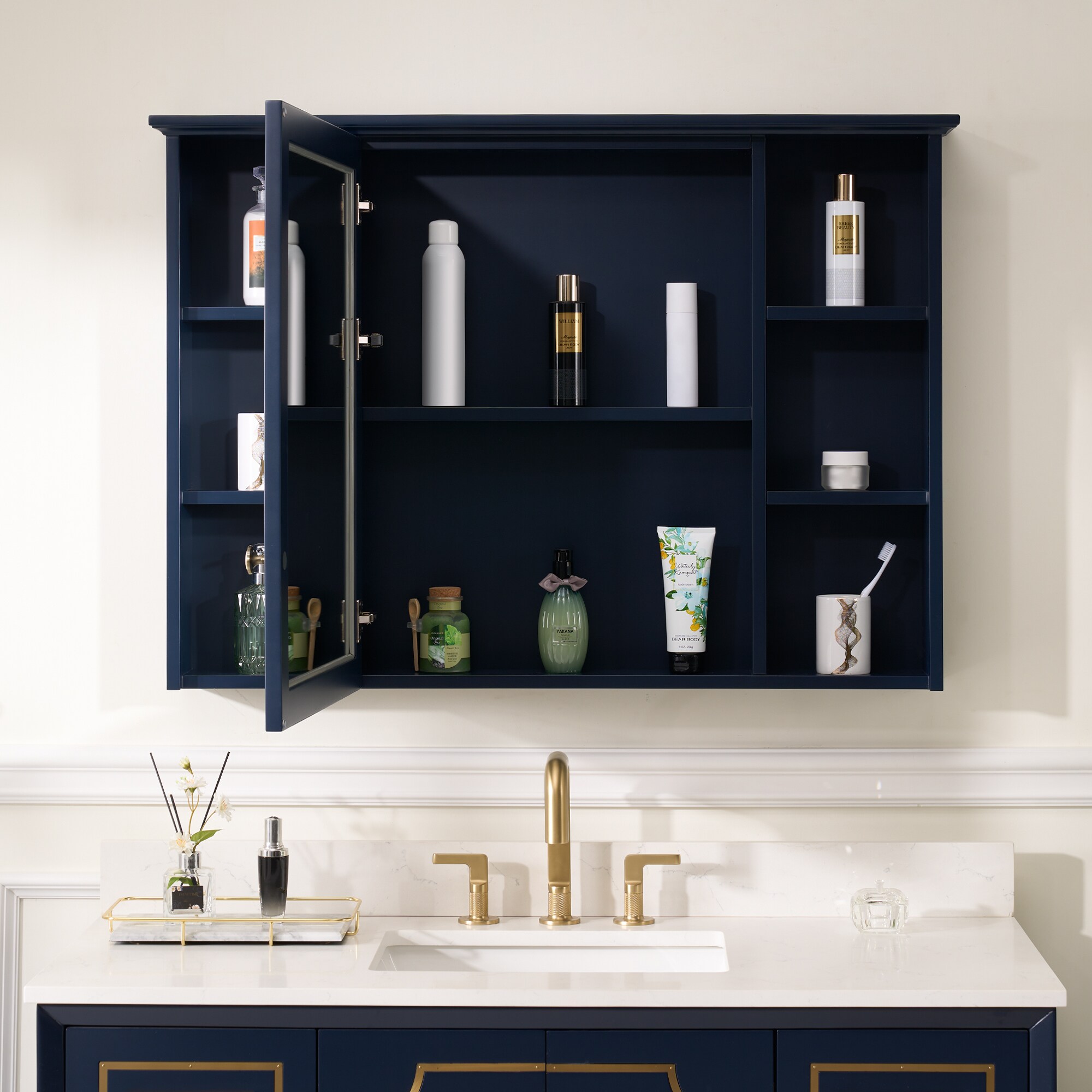 WELLFOR MED42YS1NB Bathroom-Medicine-Cabinets - View #3