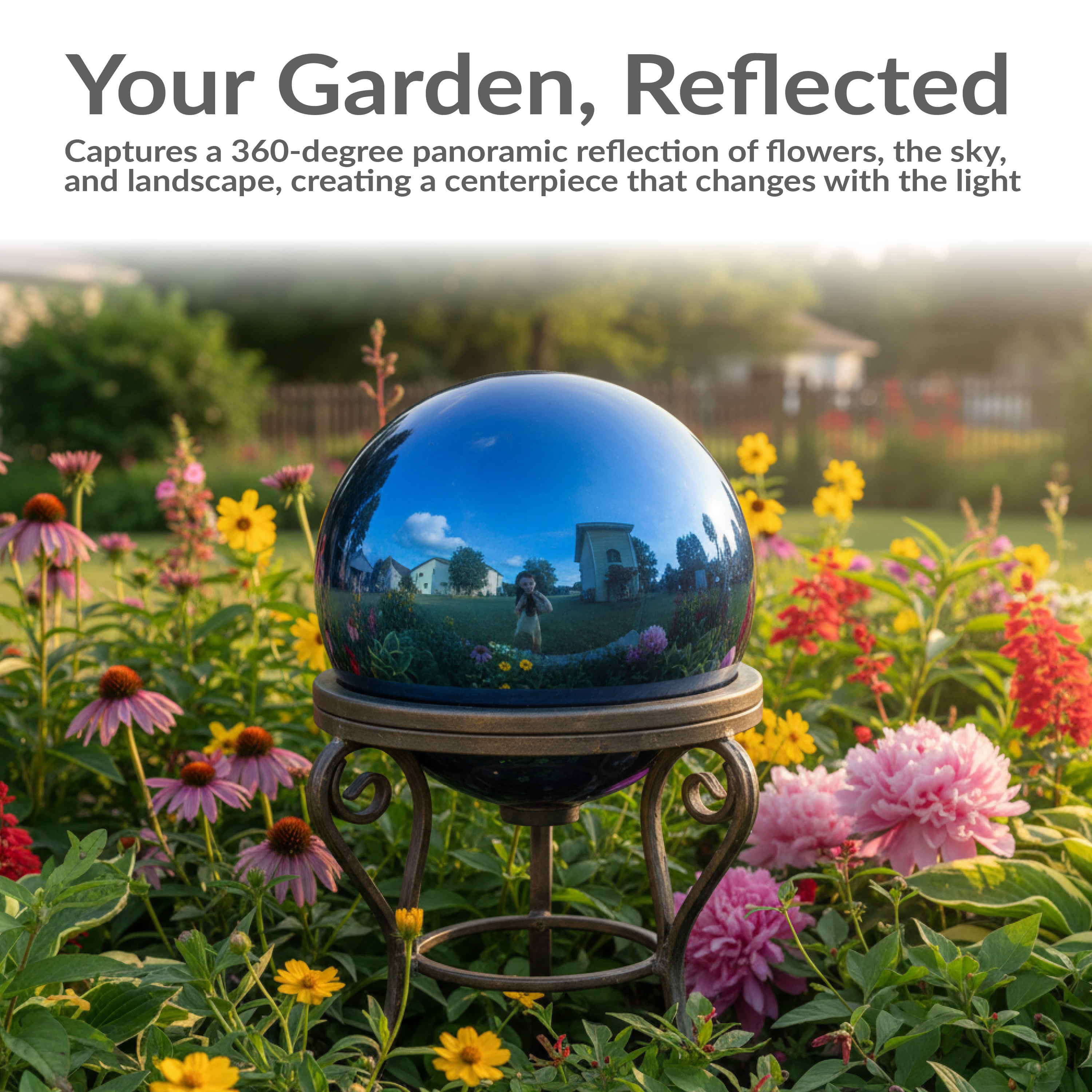 Sunnydaze Decor ZIB-472 Gazing-Ball-Stand - View #3